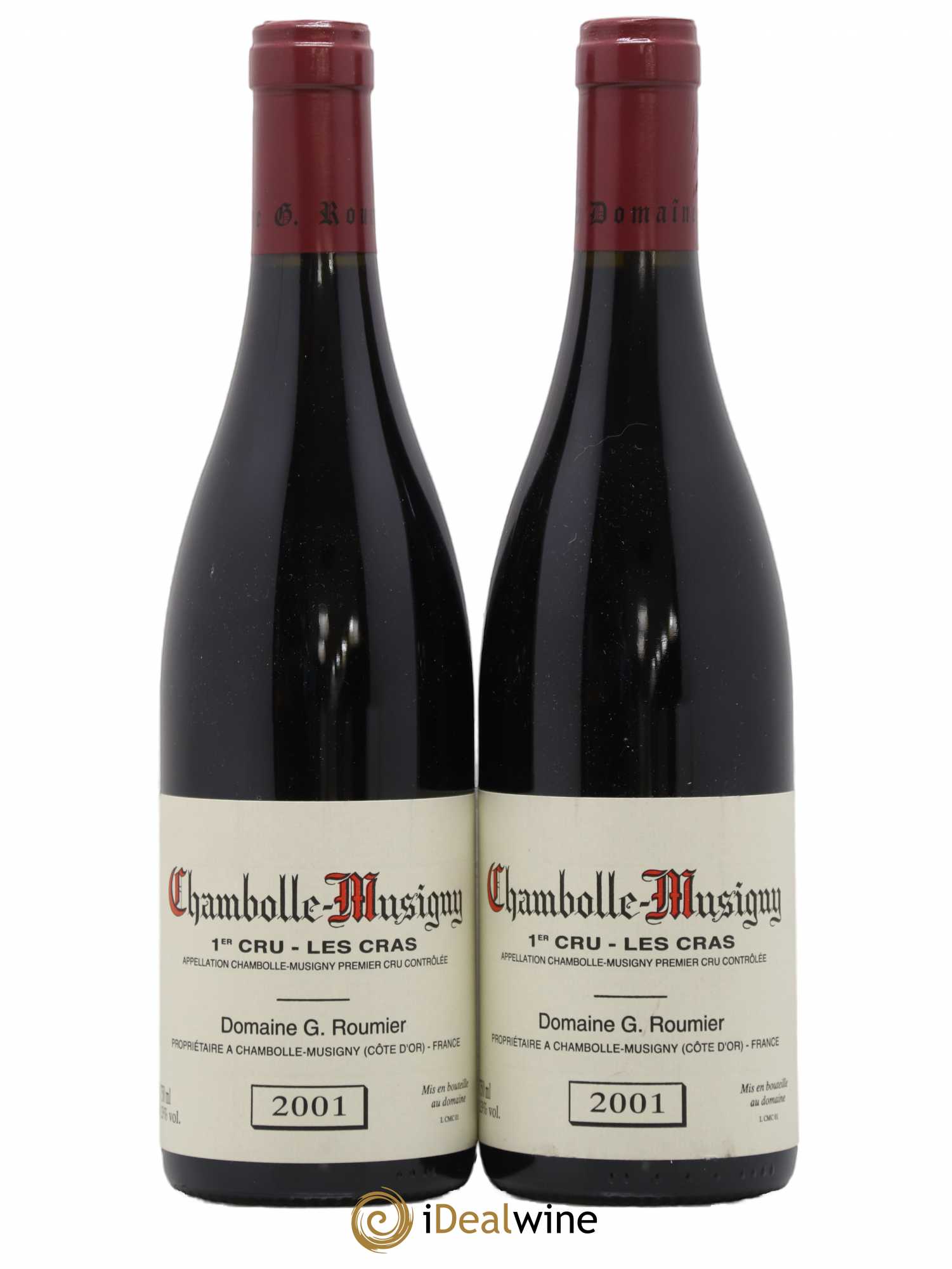 Chambolle-Musigny 1er Cru Les Cras Georges Roumier (Domaine) 2001 - Lot de 2 bouteilles - 0