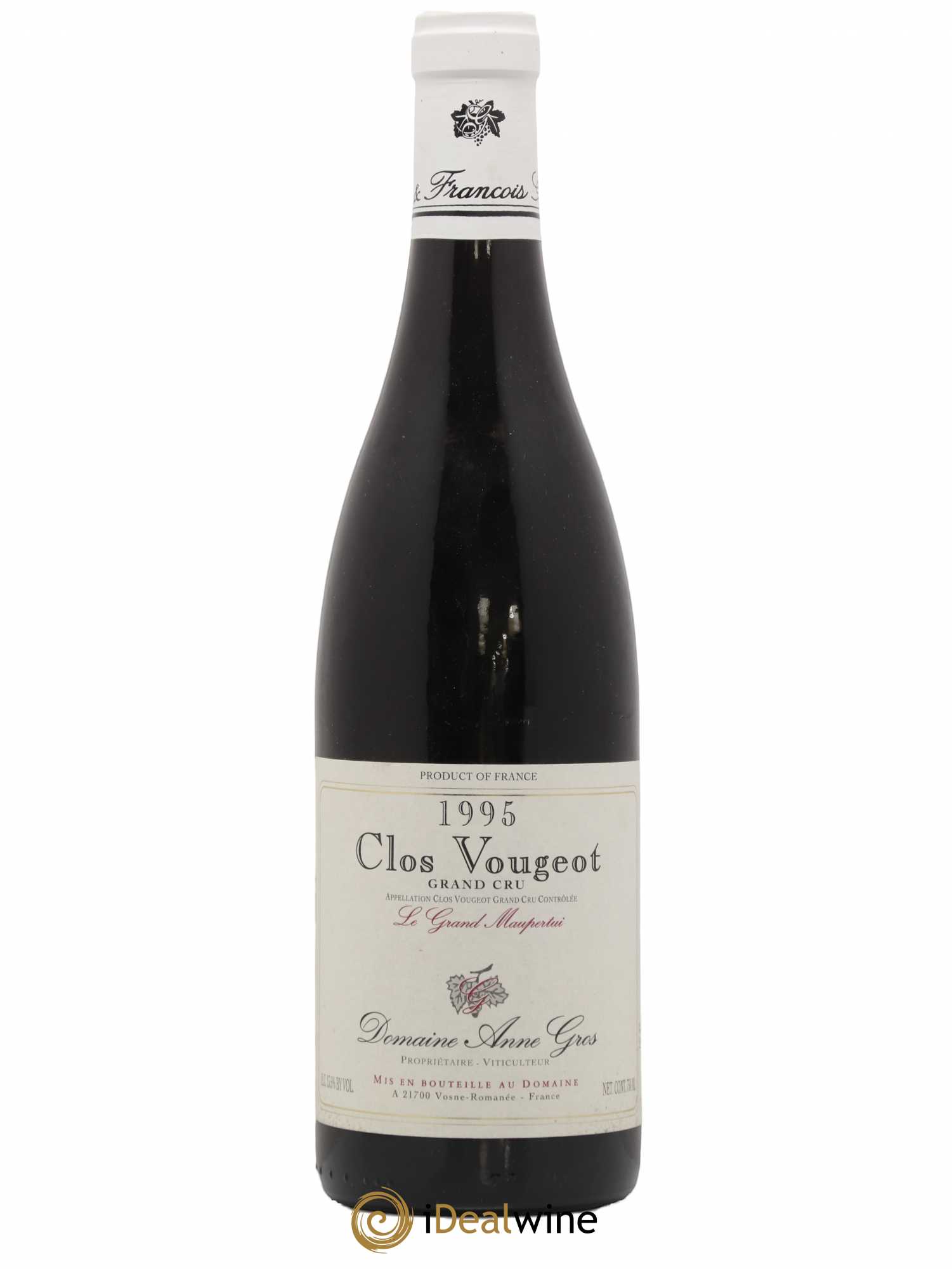 Clos de Vougeot Grand Cru Le Grand Maupertui Anne Gros 1995 - Lot de 1 bouteille - 0