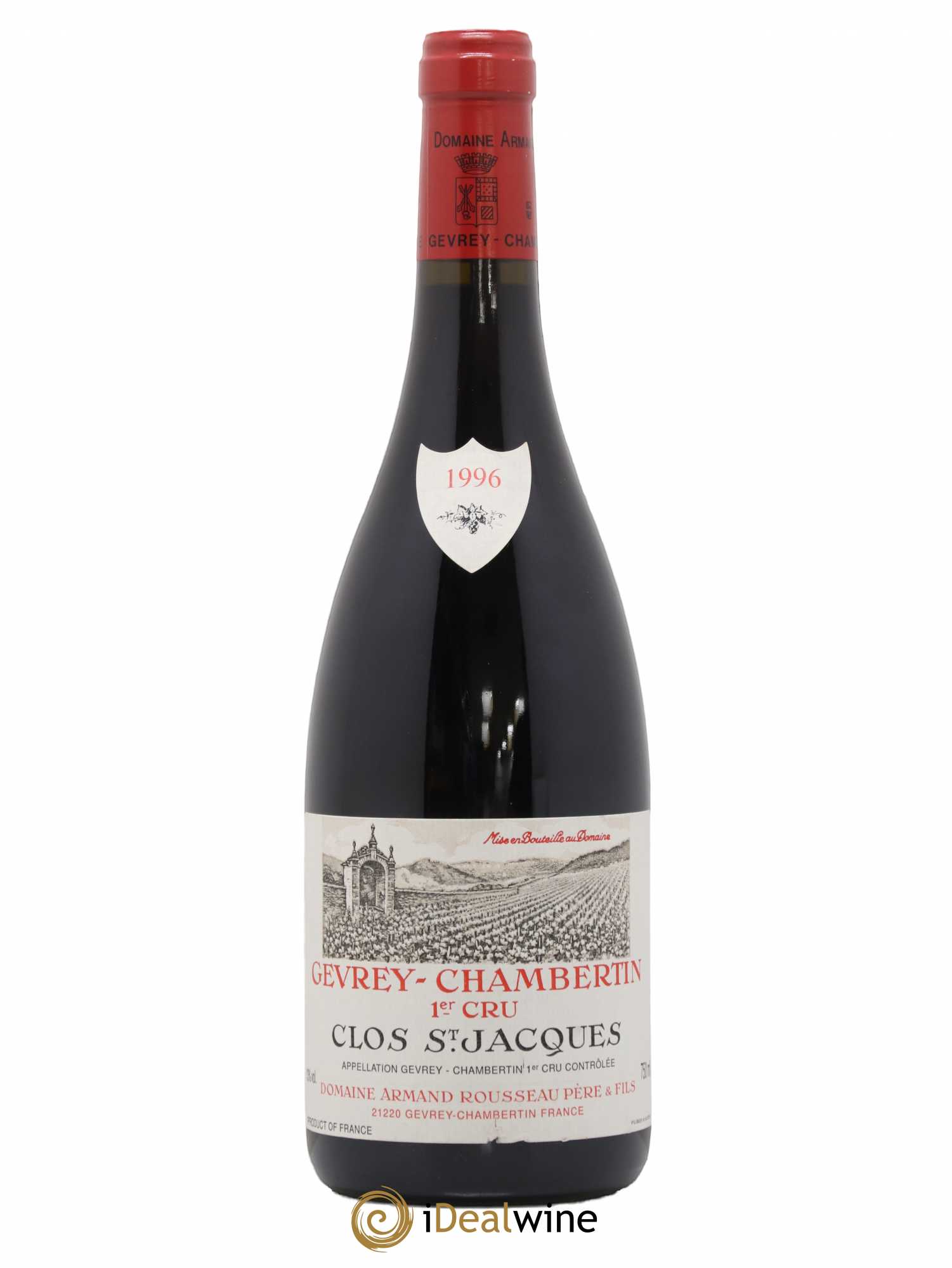 Gevrey-Chambertin 1er Cru Clos Saint-Jacques Armand Rousseau (Domaine) 1996 - Lot de 1 bouteille - 0