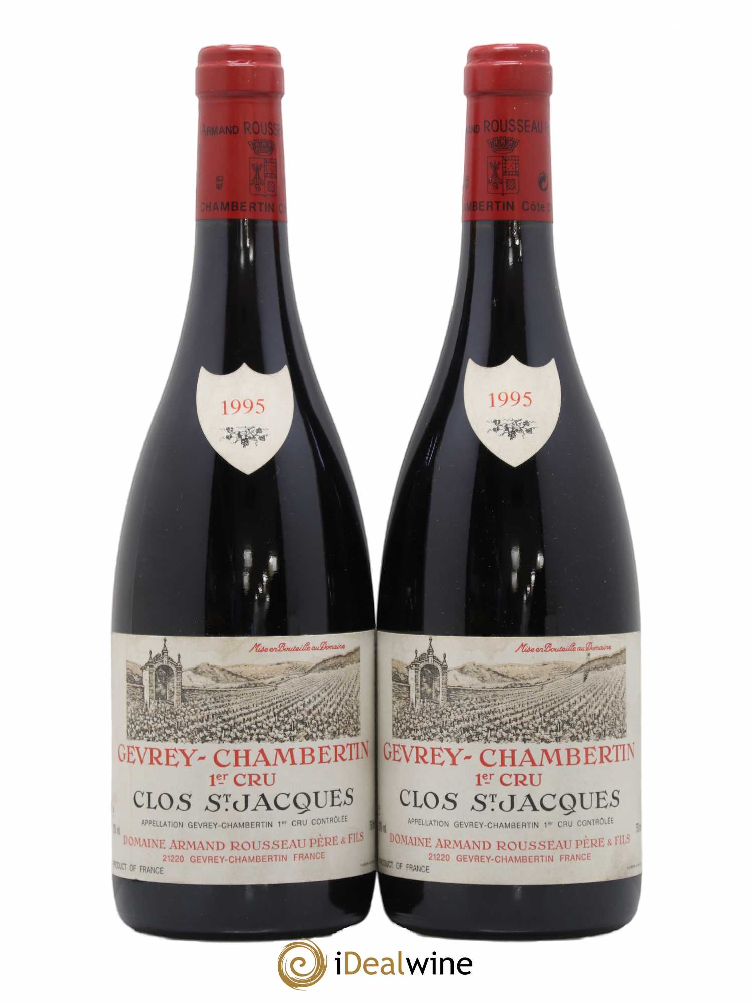 Gevrey-Chambertin 1er Cru Clos Saint-Jacques Armand Rousseau (Domaine) 1995 - Lot de 2 bouteilles - 0