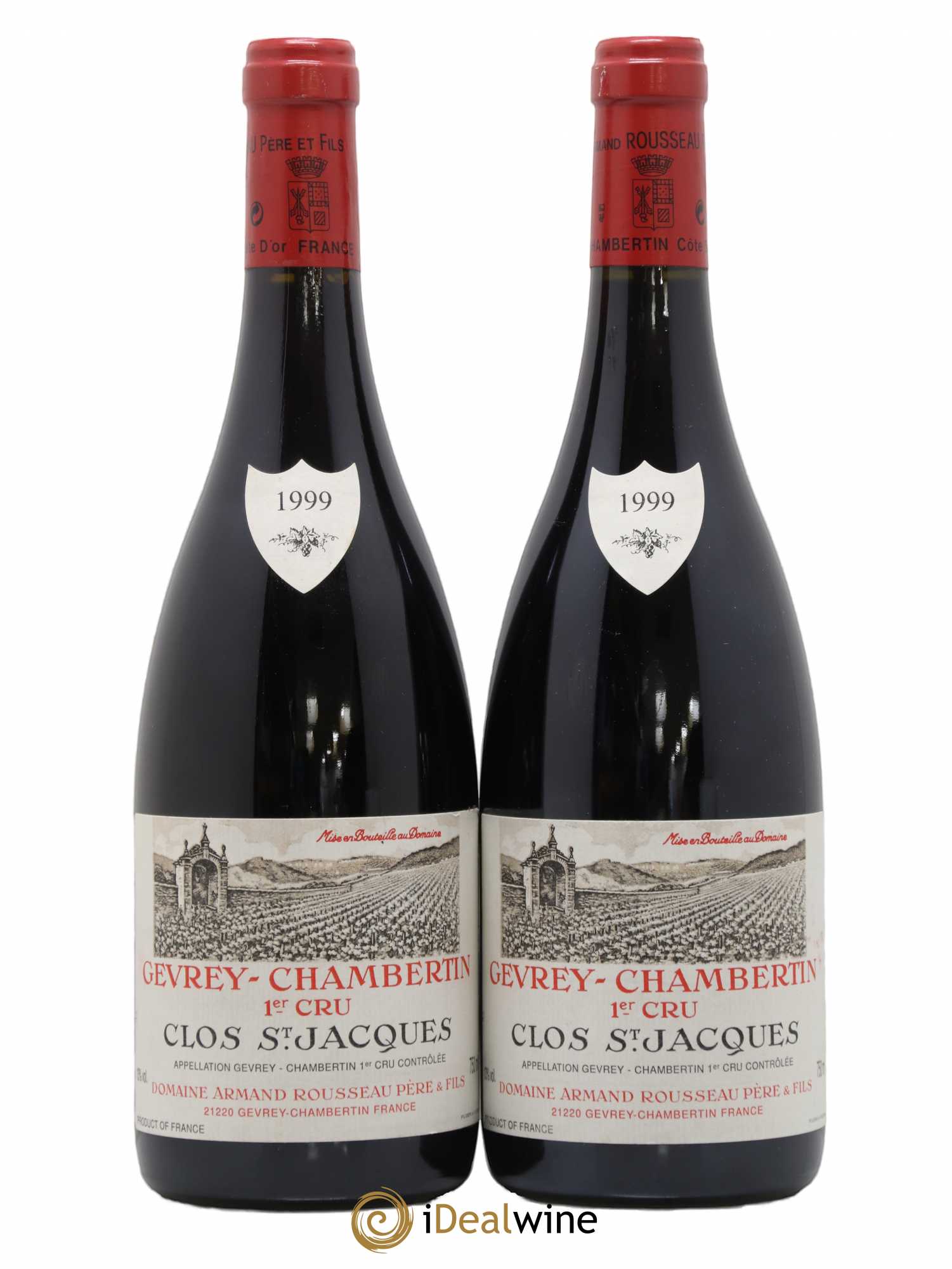 Gevrey-Chambertin 1er Cru Clos Saint-Jacques Armand Rousseau (Domaine) 1999 - Lot de 2 bouteilles - 0