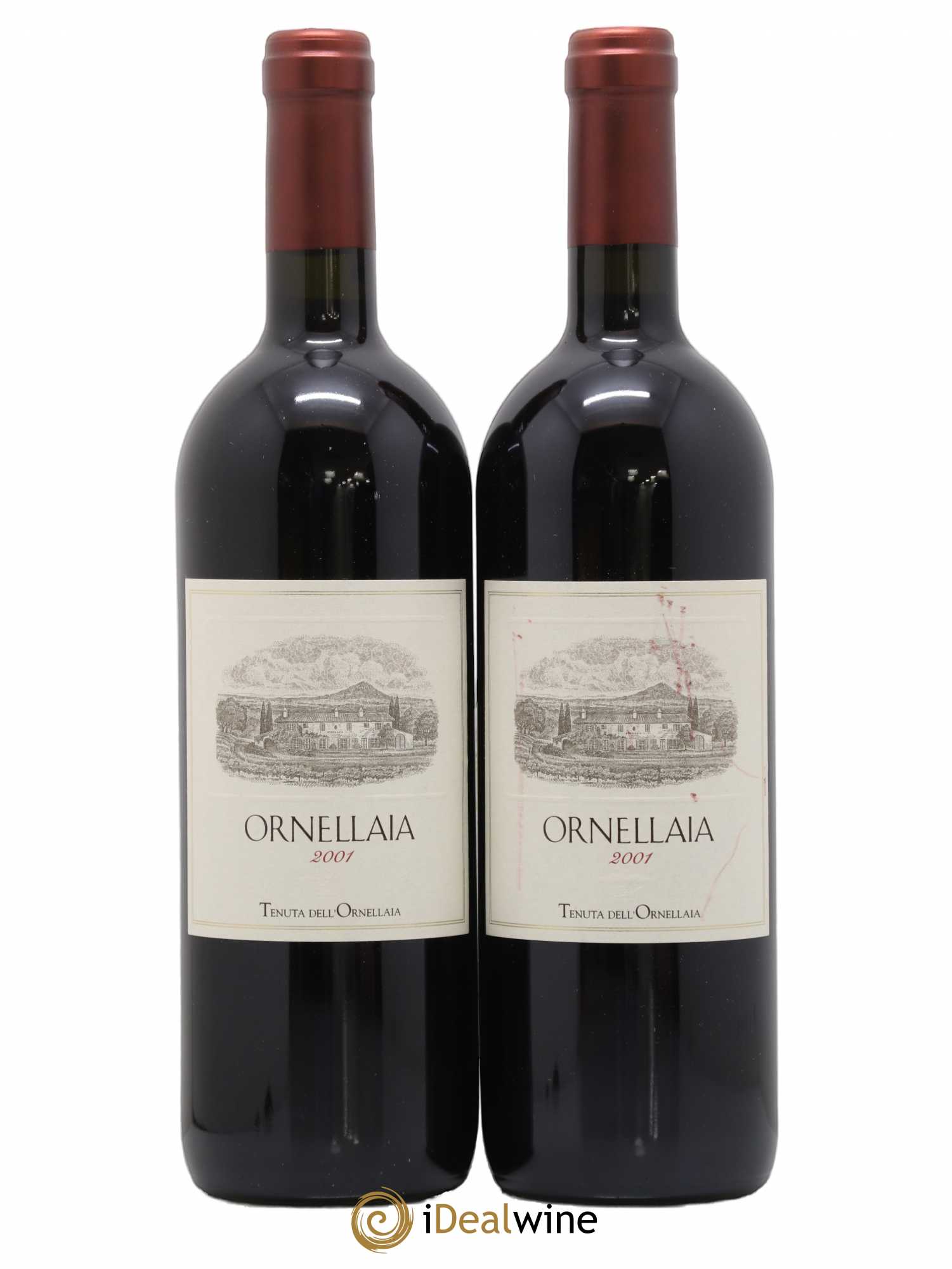 Bolgheri DOC Superiore Ornellaia Tenuta Dell'Ornellaia - Frescobaldi 2001 - Lot de 2 bouteilles - 0