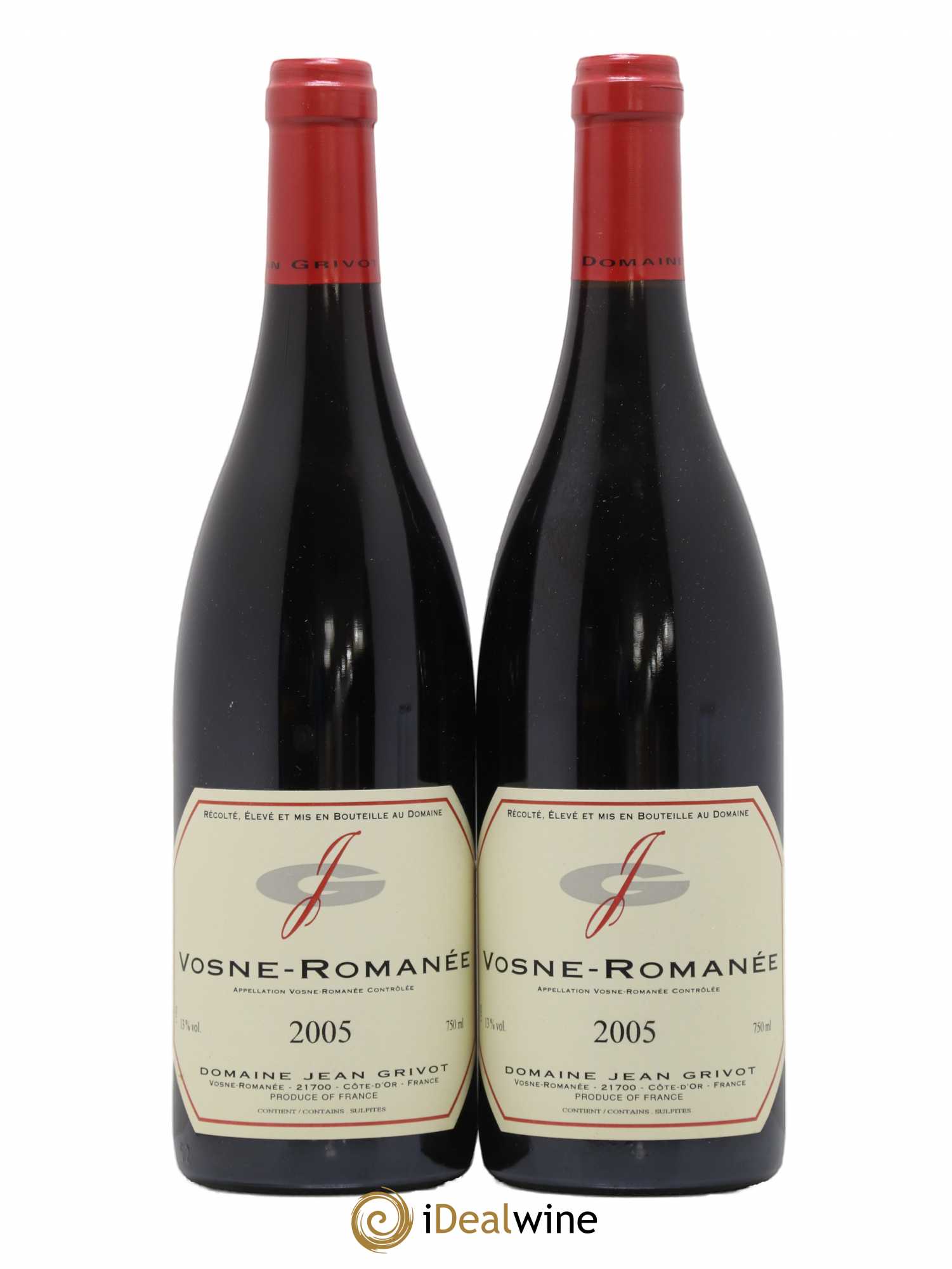 Vosne-Romanée Jean Grivot 2005 - Lot de 2 bouteilles - 0