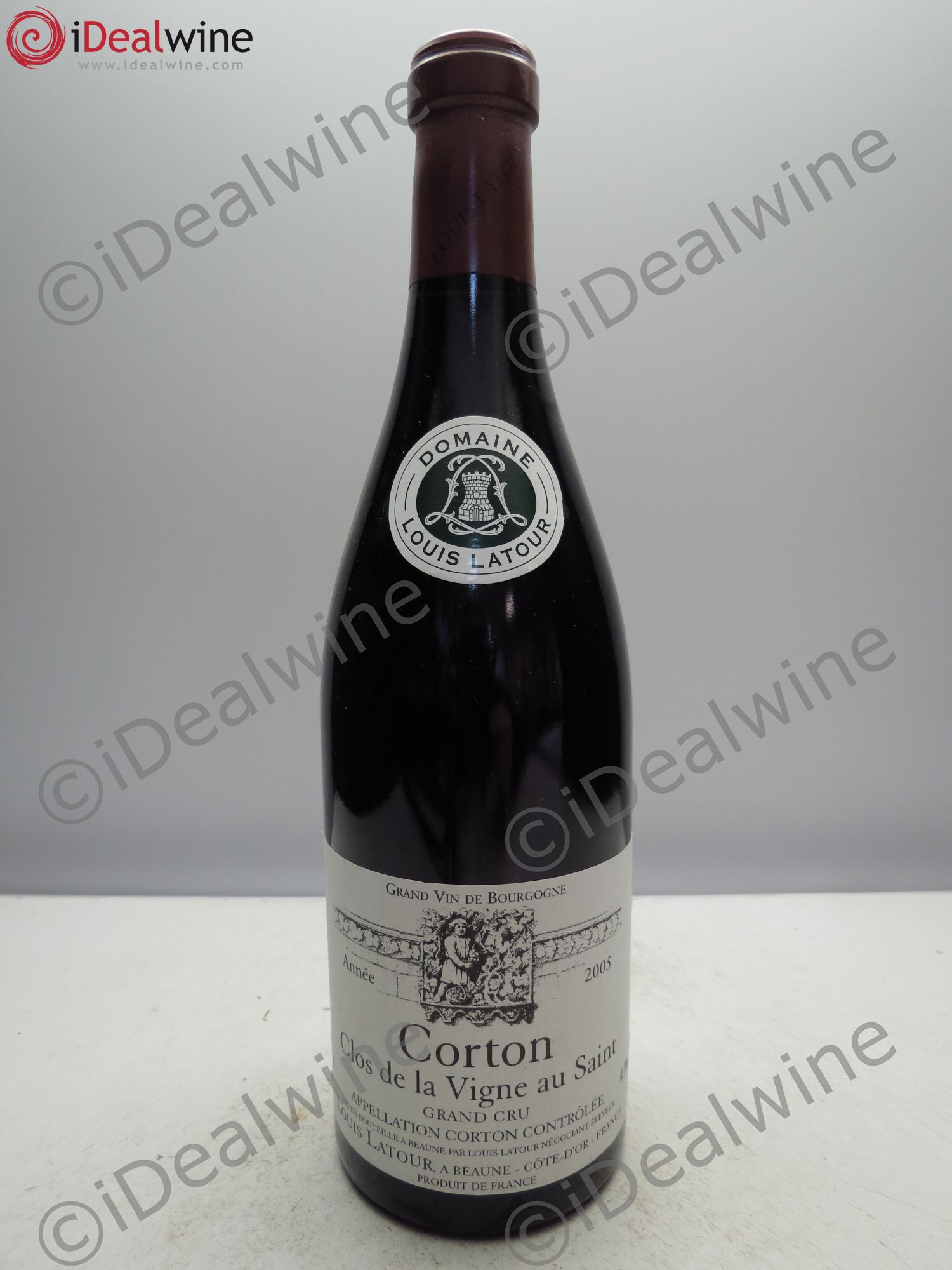 Corton Grand Cru Clos de la vigne au Saint Louis Latour 2005 - Lot de 1 bouteille - 0