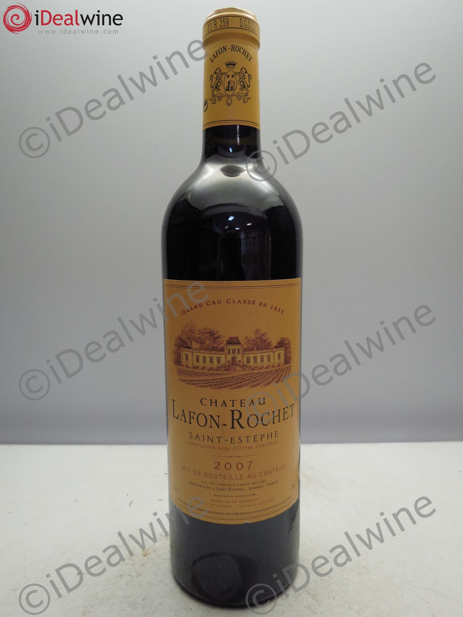 Château Lafon Rochet 4ème Grand Cru Classé 2007 - Lot de 1 bouteille - 0