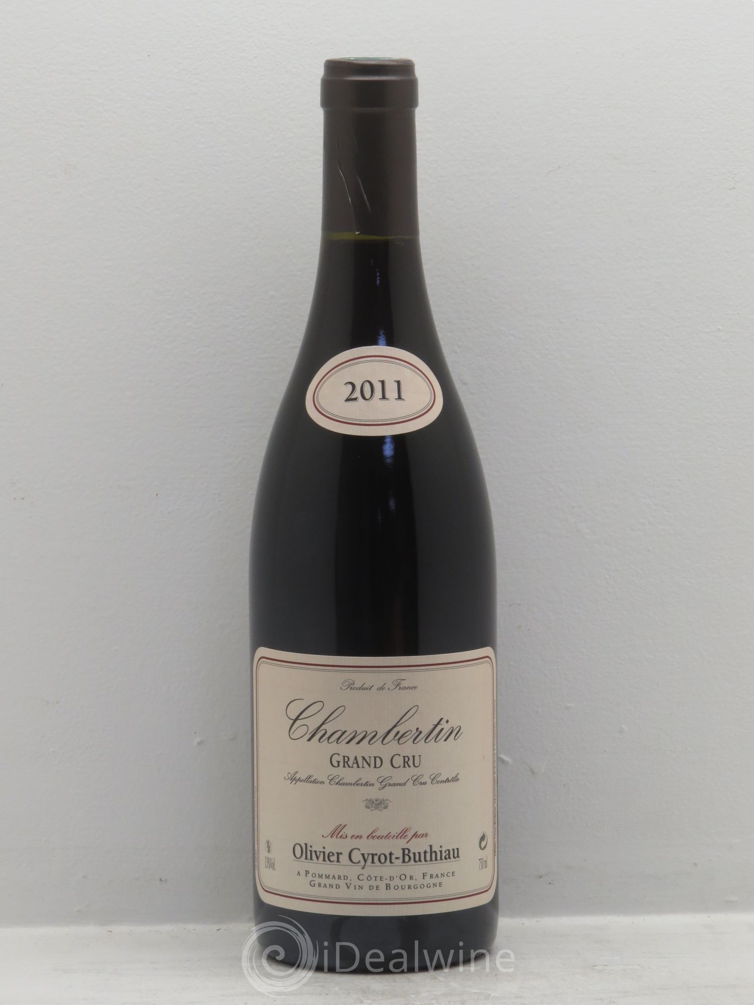Chambertin Grand Cru Olivier Cyrot Buthiau (sans prix de réserve) 2011 - Posten von 1 Flasche - 0