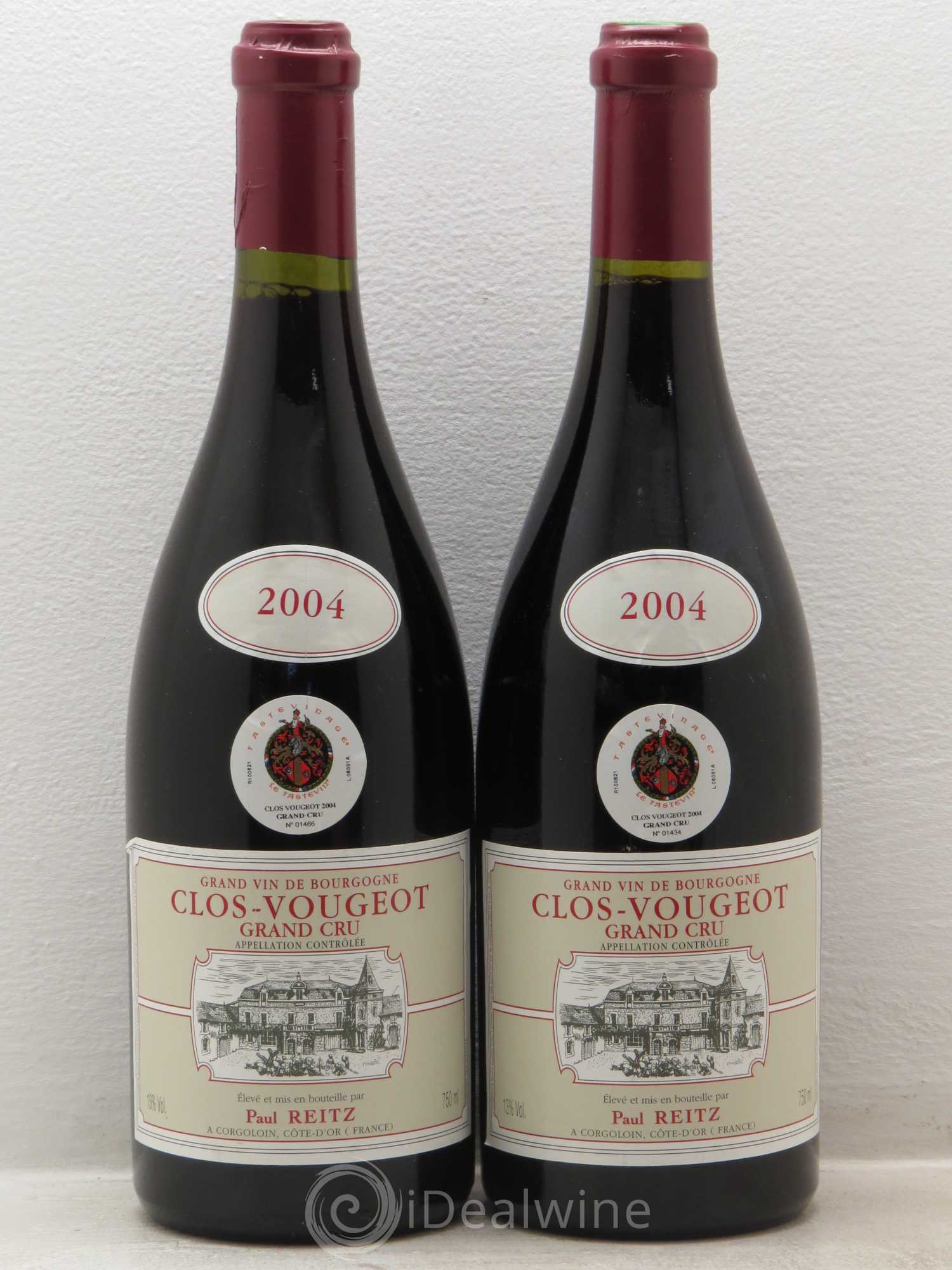 Clos de Vougeot Grand Cru 2004 - Lot de 2 bouteilles - 0