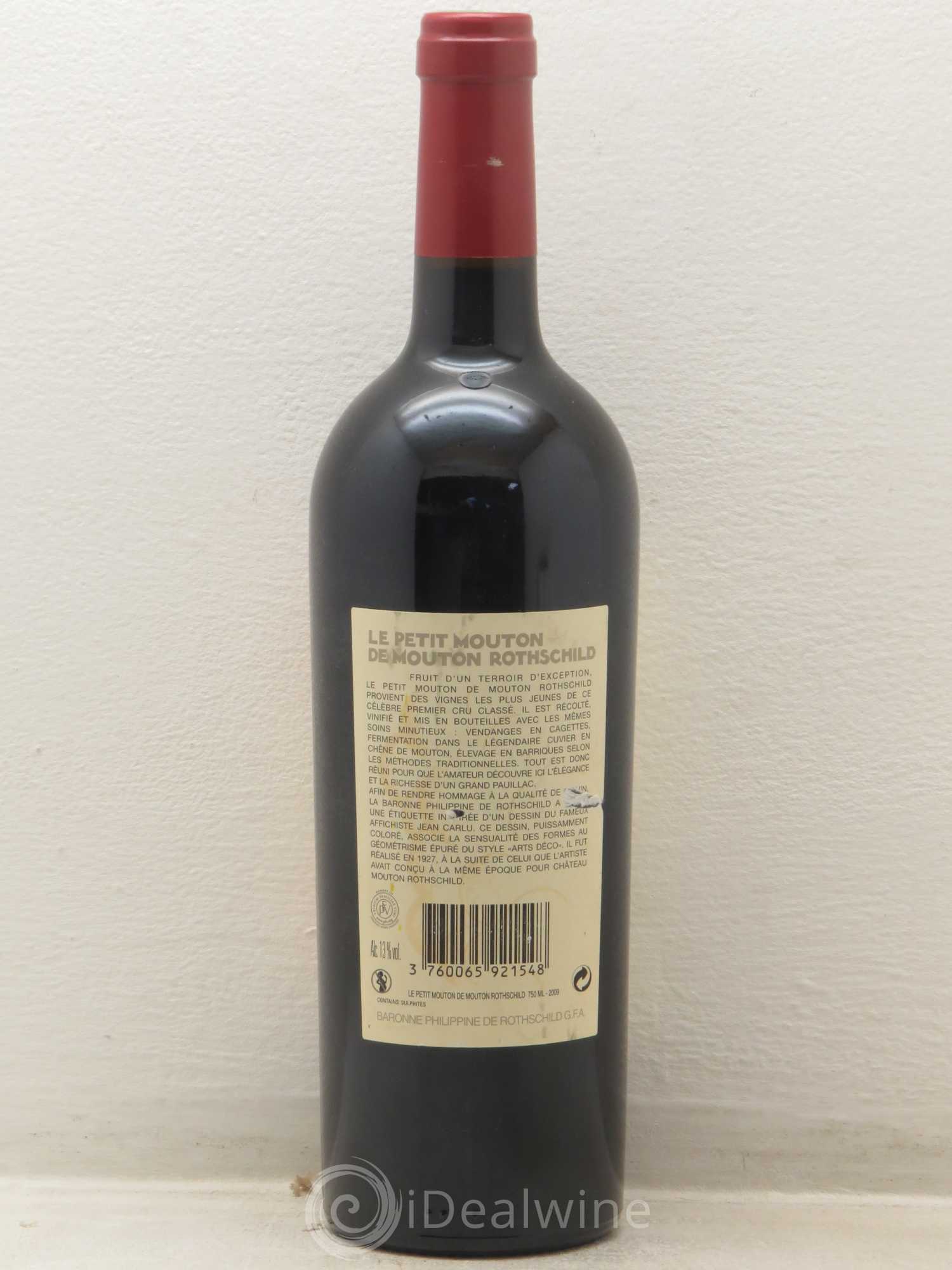 Petit Mouton Second Vin 2009 - Lot de 1 bouteille - 1