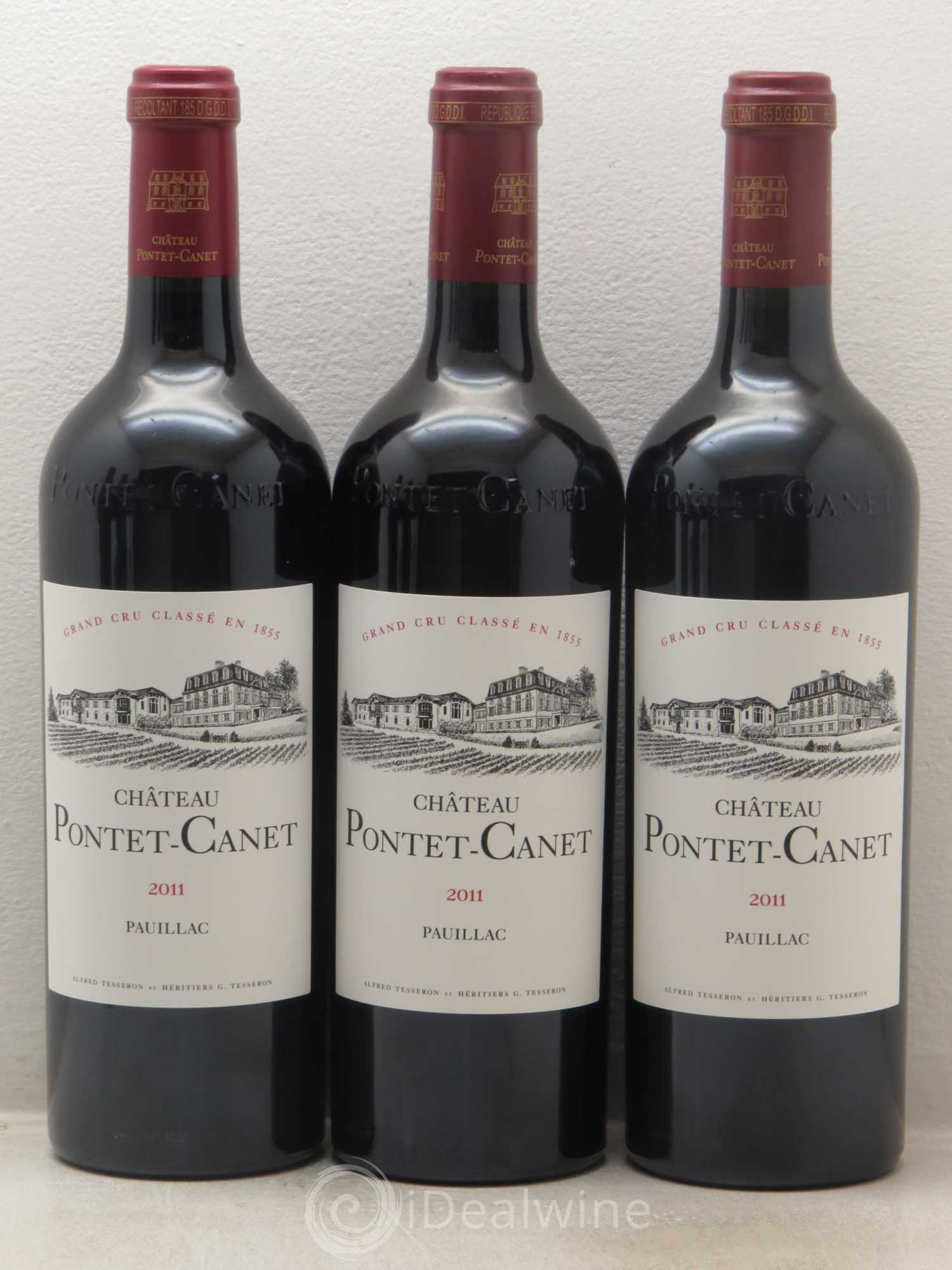Château Pontet Canet 5ème Grand Cru Classé 2011 - Lot de 6 bouteilles - 1
