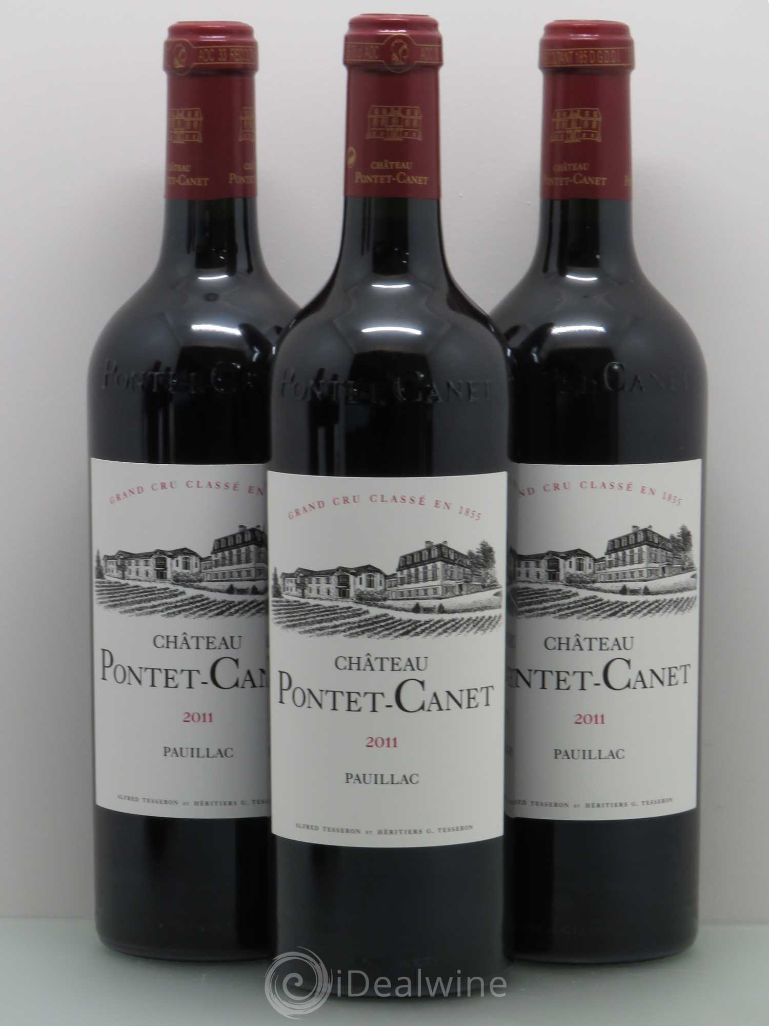 Château Pontet Canet 5ème Grand Cru Classé 2011 - Lot de 5 bouteilles - 1