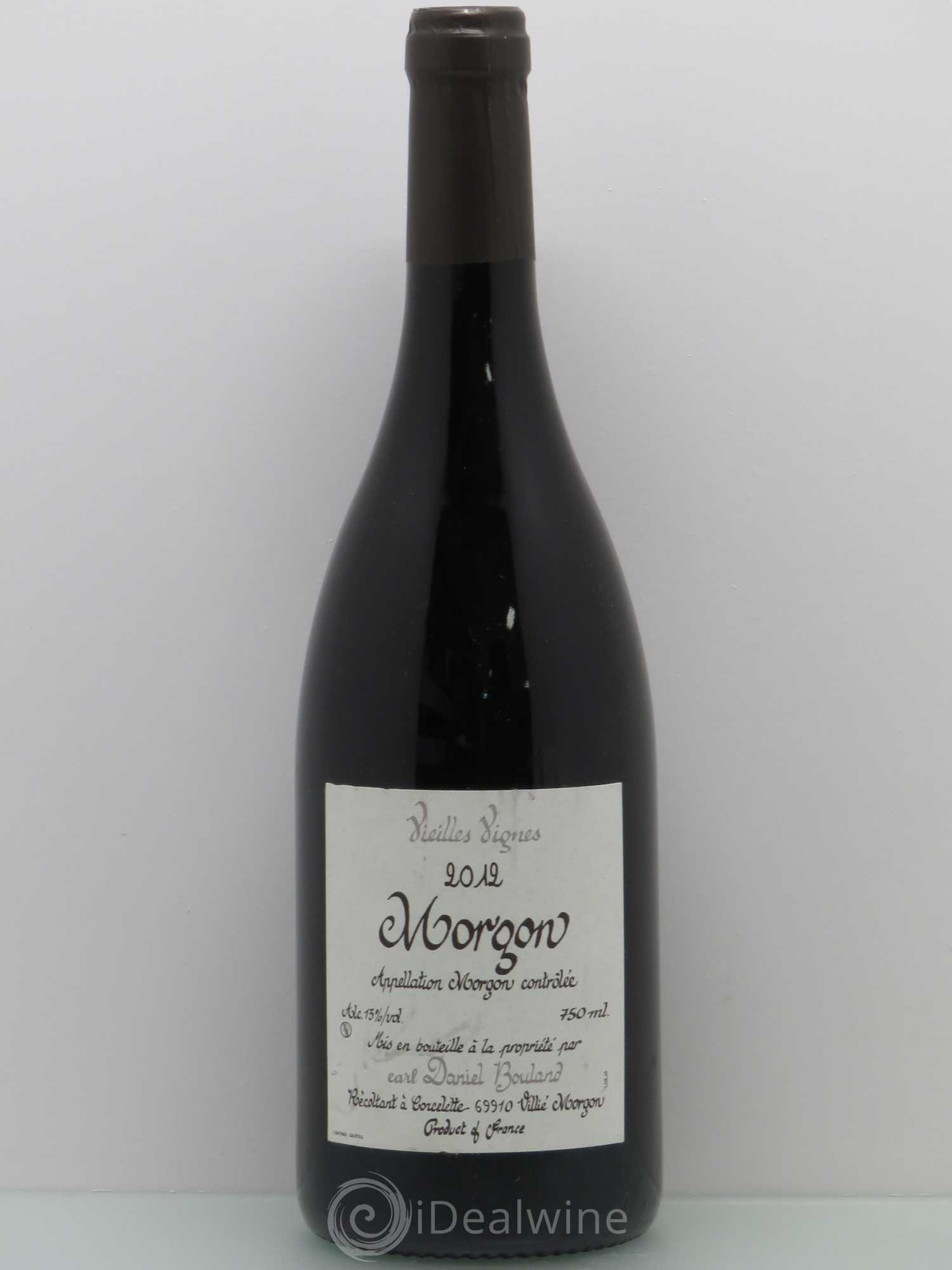 Morgon Vieilles Vignes Daniel Bouland (Domaine) 2012 - Lot de 1 bouteille - 0