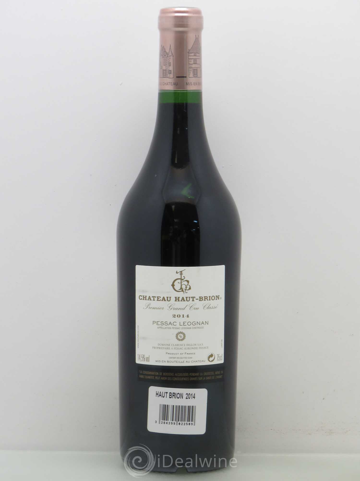 Château Haut Brion 1er Grand Cru Classé 2014 - Lot de 1 bouteille - 1