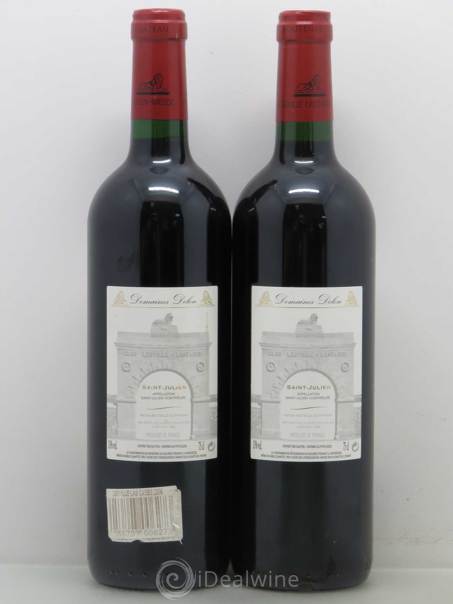Château Léoville Las Cases 2ème Grand Cru Classé 2006 - Lotto di 2 bottiglie - 1