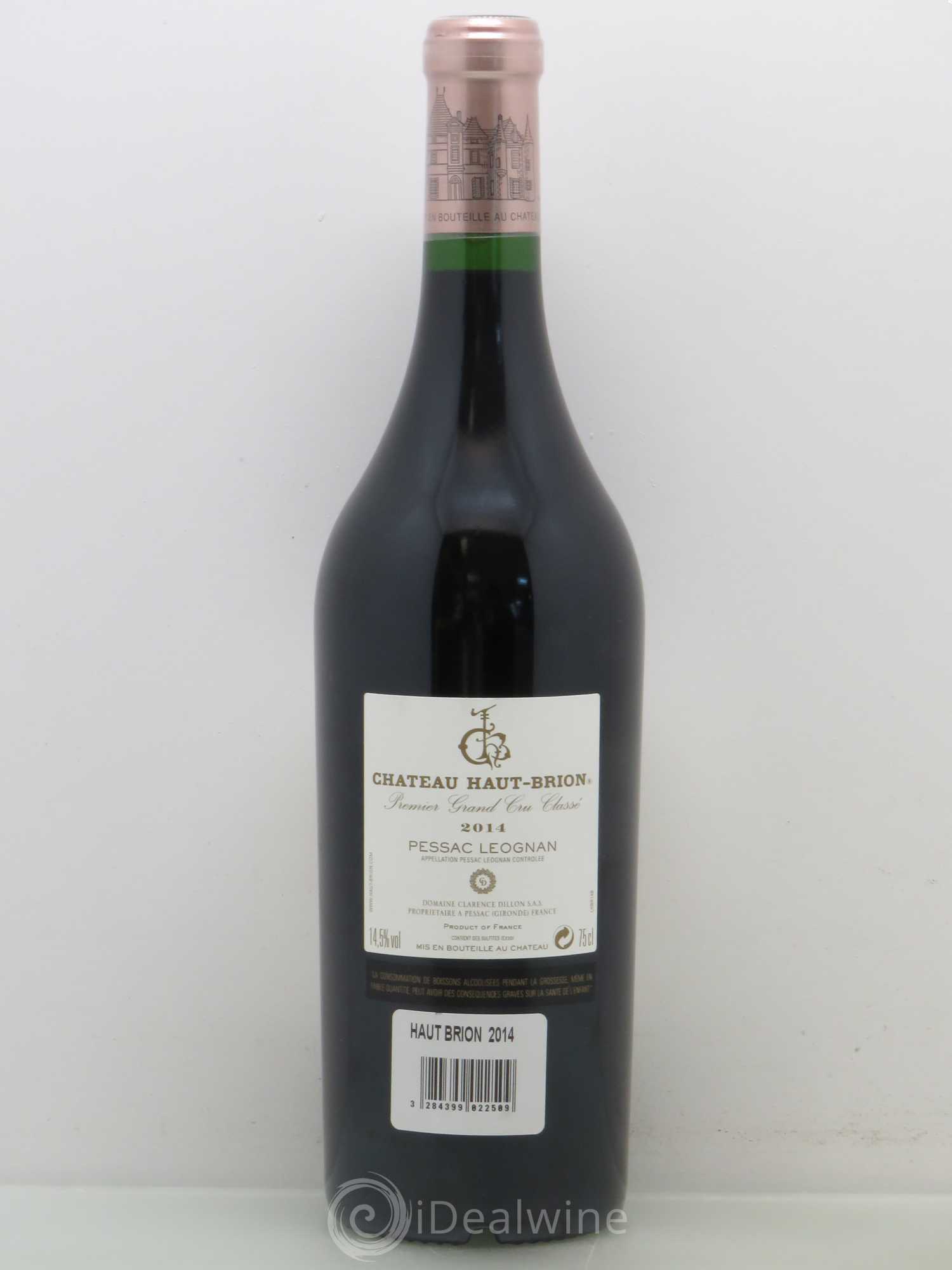 Château Haut Brion 1er Grand Cru Classé 2014 - Lot de 1 bouteille - 1