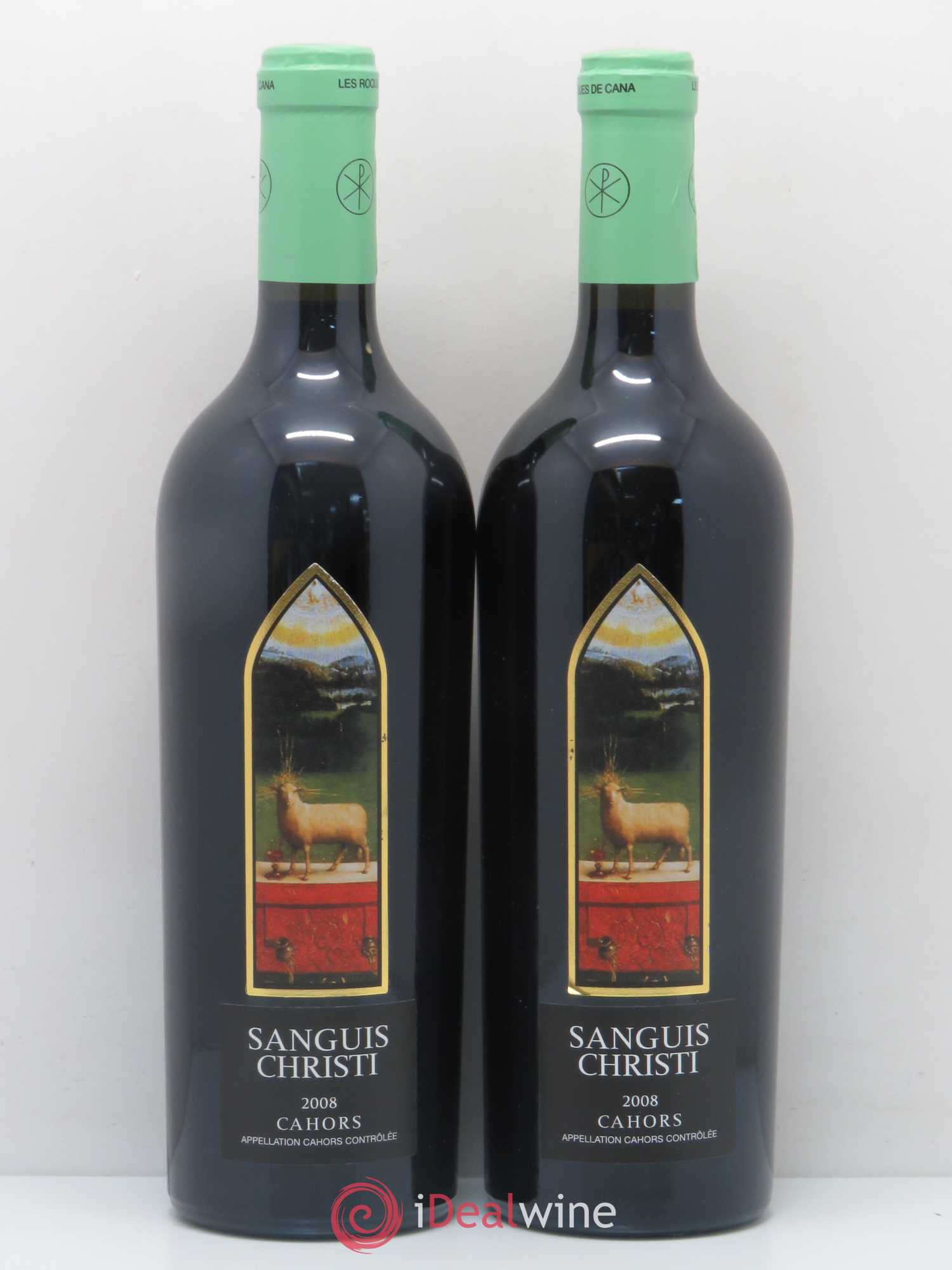 Cahors Sanguis Christi Les Roques de Cana (sans prix de réserve) 2008 - Lot de 2 bouteilles - 0