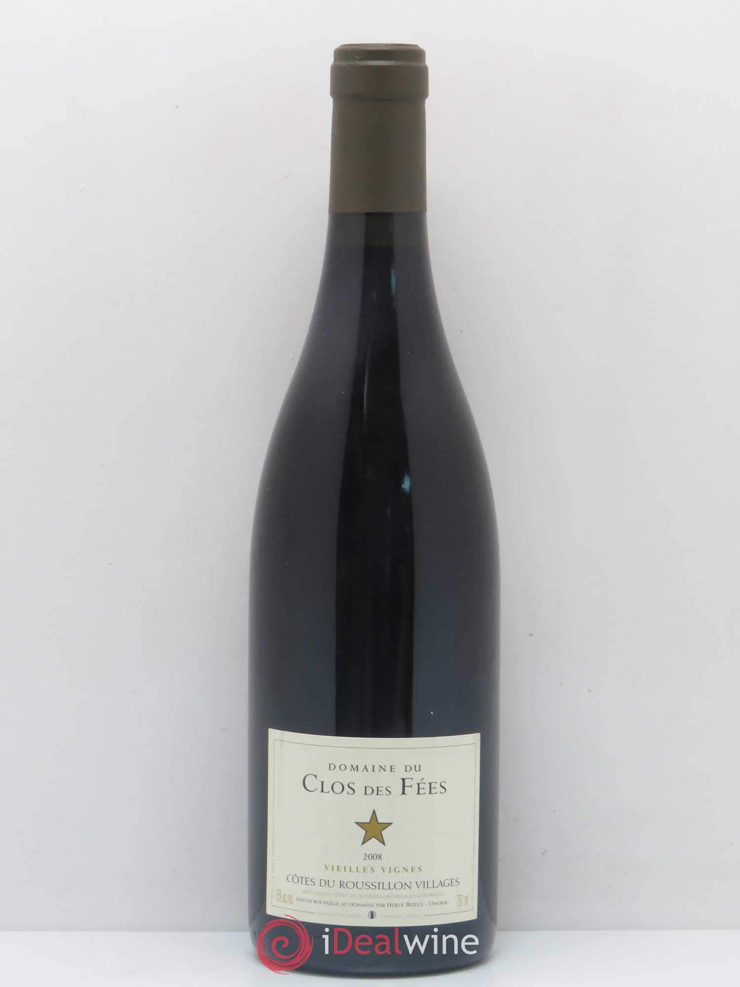 Côtes du Roussillon Villages Clos des Fées Vieilles vignes Hervé Bizeul 2008 - Lot de 1 bouteille - 0