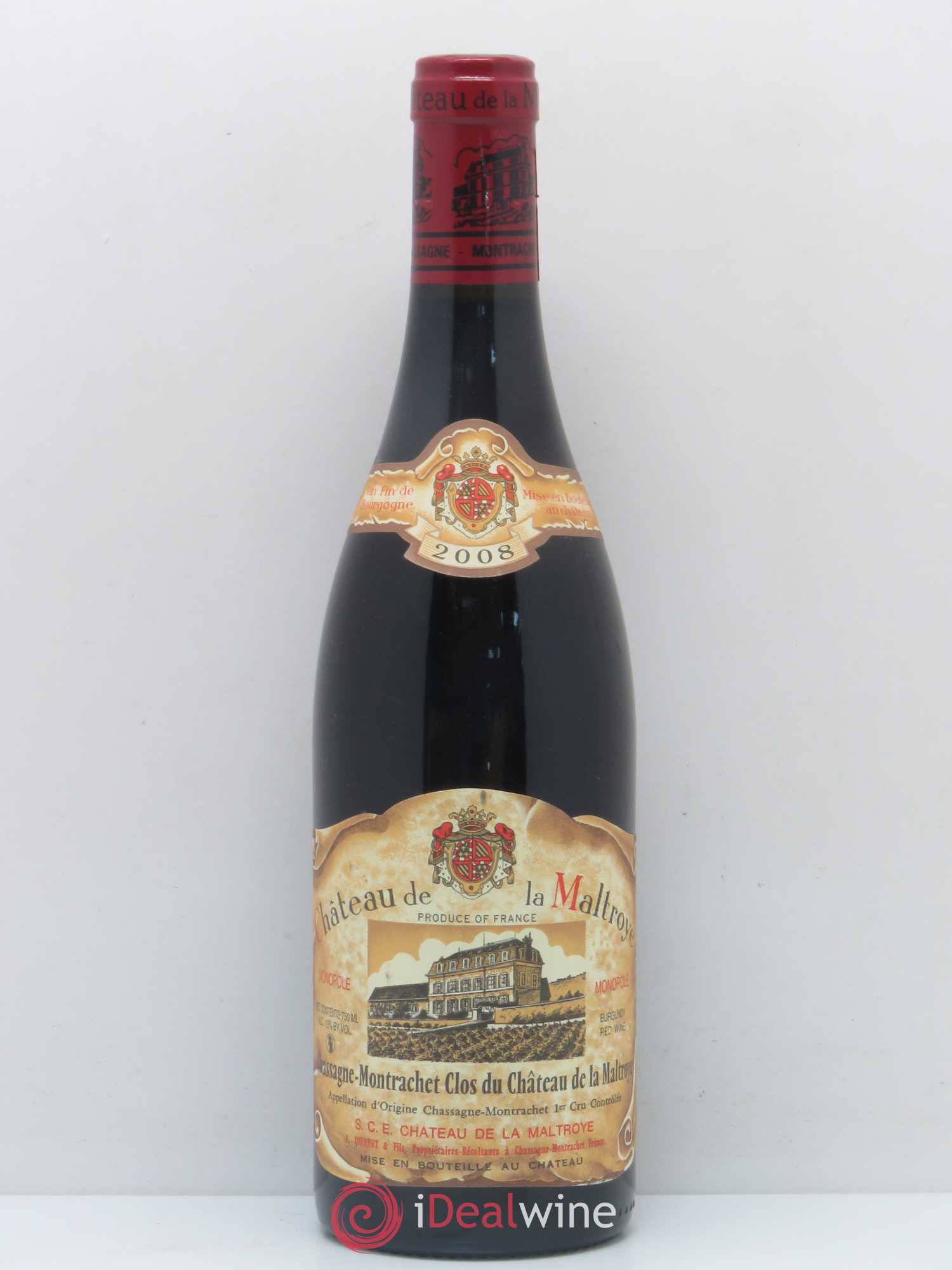 Chassagne-Montrachet 1er Cru Clos Du Chateau De La Maltroye 2008 - Posten von 1 Flasche - 0