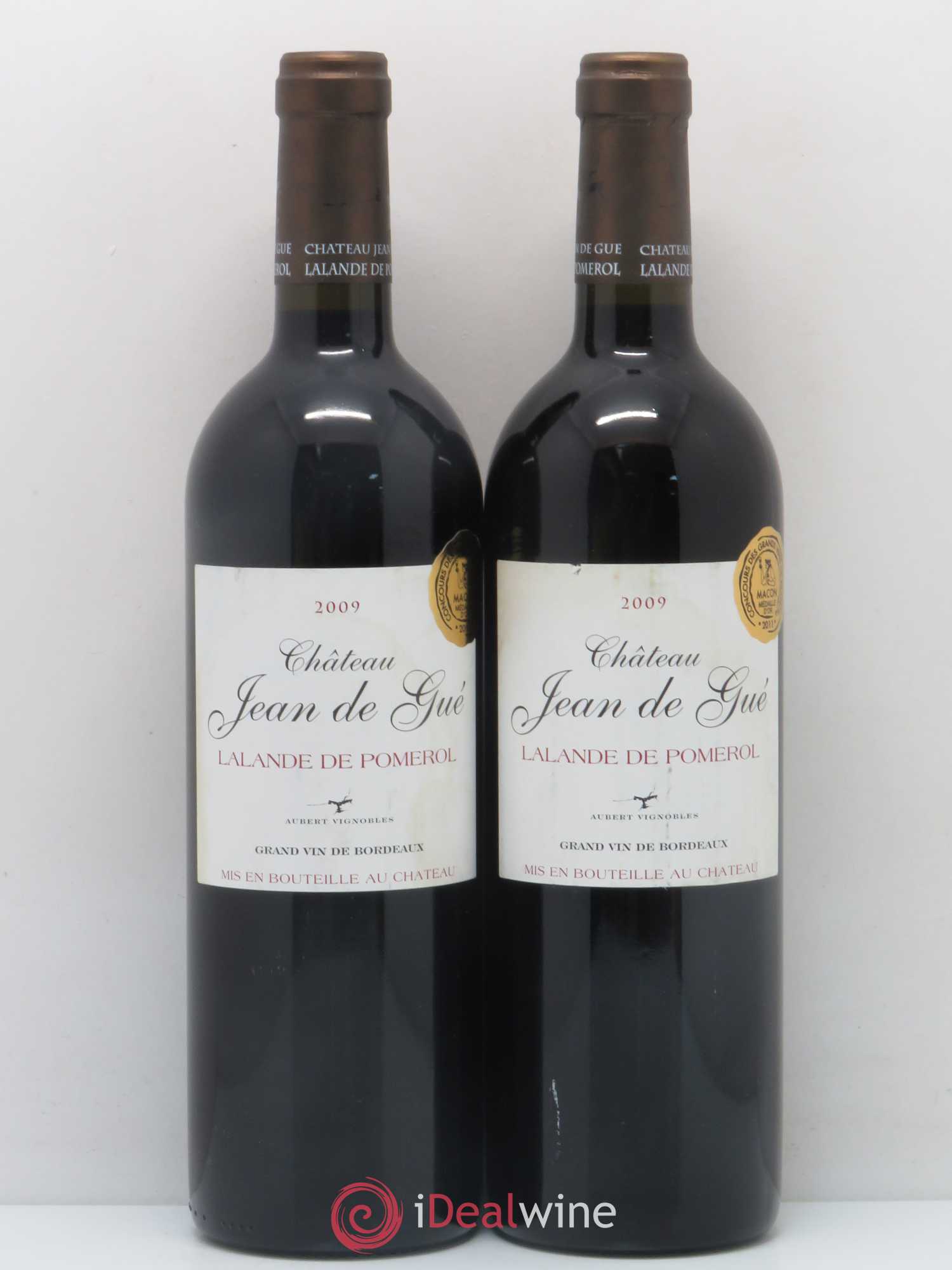 Bordeaux Lalande de Pomerol Chateau Jean de Gué (sans prix de réserve) 2009 - Posten von 2 Flaschen - 0