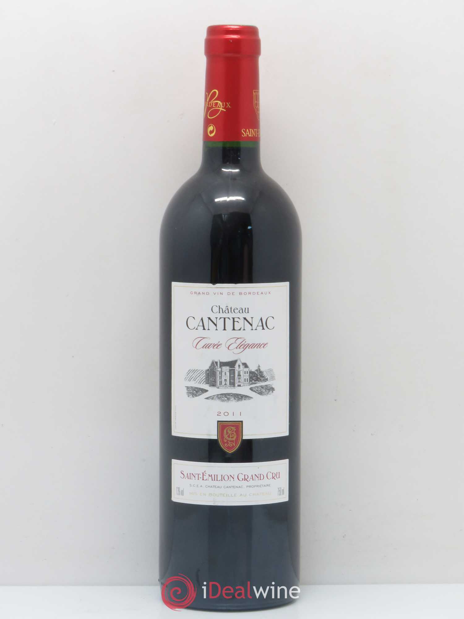 Saint-Émilion Grand Cru Chateau Cantenac Cuvee Elégance (sans prix de réserve) 2011 - Posten von 1 Flasche - 0