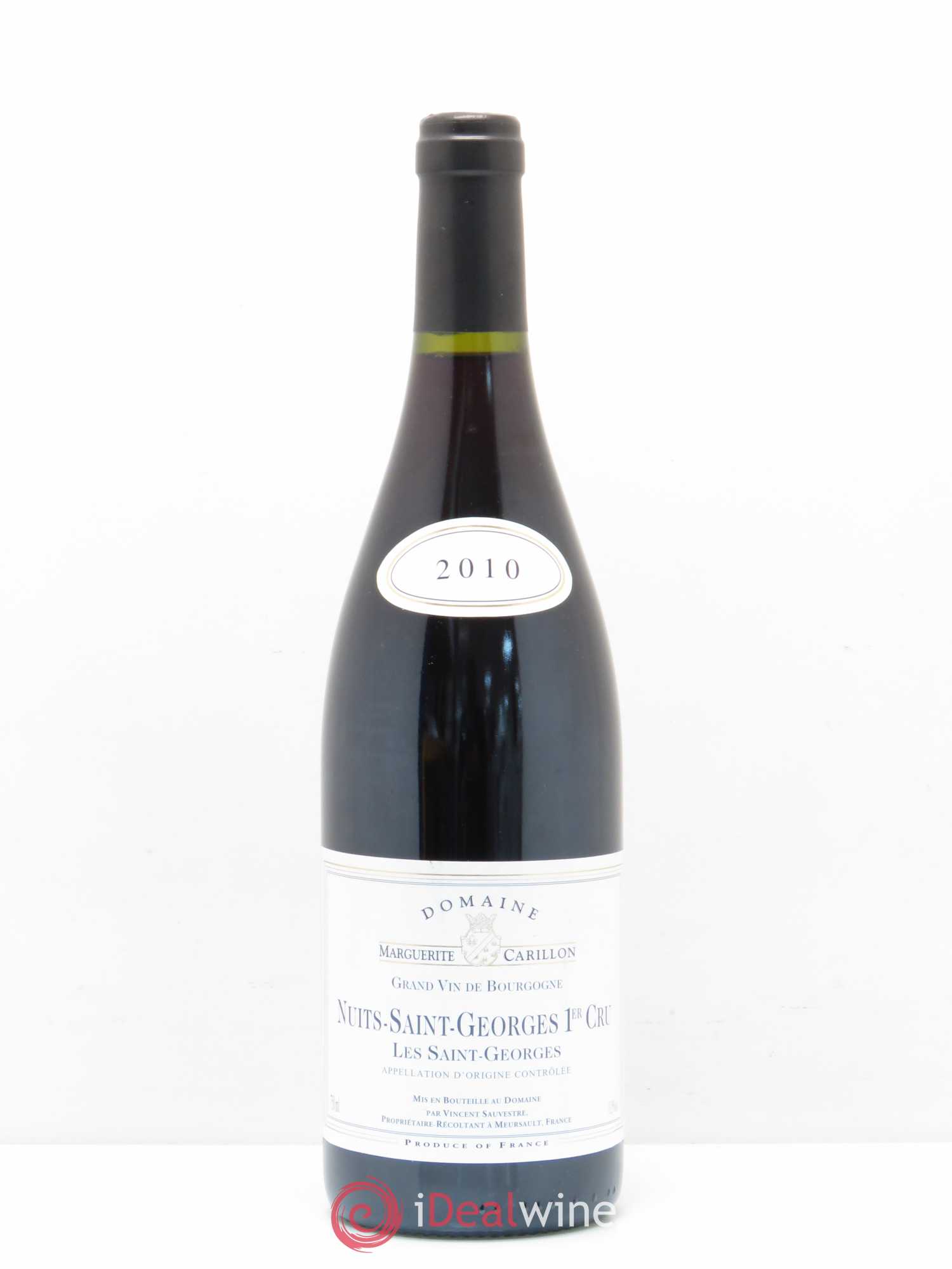 Nuits-Saint-Georges 1er Cru Les Saint Georges Domaine Marguerite Carillon 2010 - Posten von 1 Flasche - 0