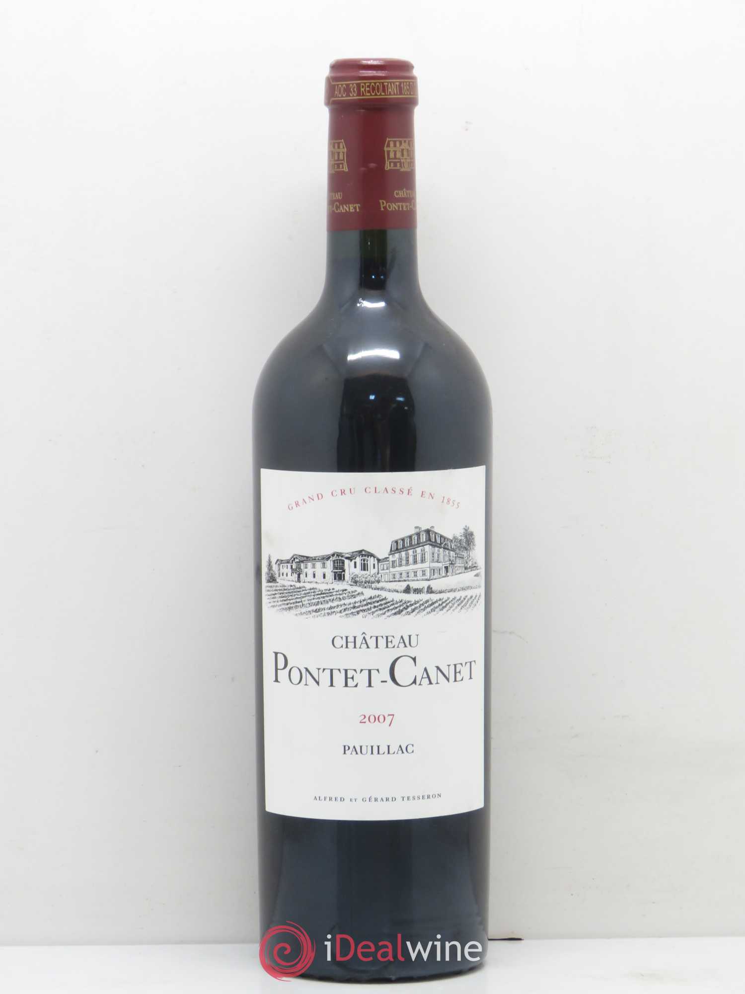 Château Pontet Canet 5ème Grand Cru Classé 2007 - Lot de 1 bouteille - 0