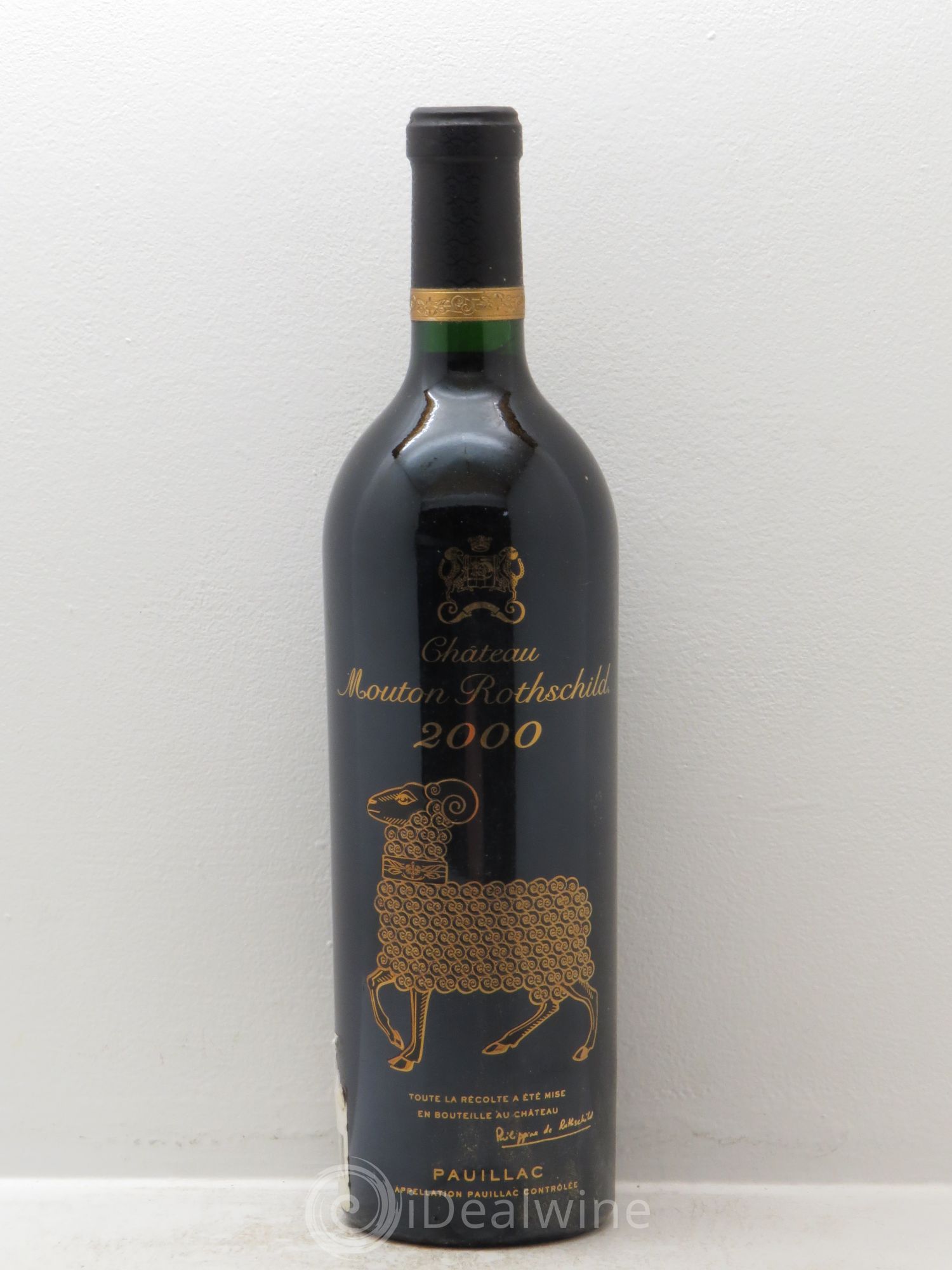 Château Mouton Rothschild 1er Grand Cru Classé 2000 - Lot de 1 bouteille - 0