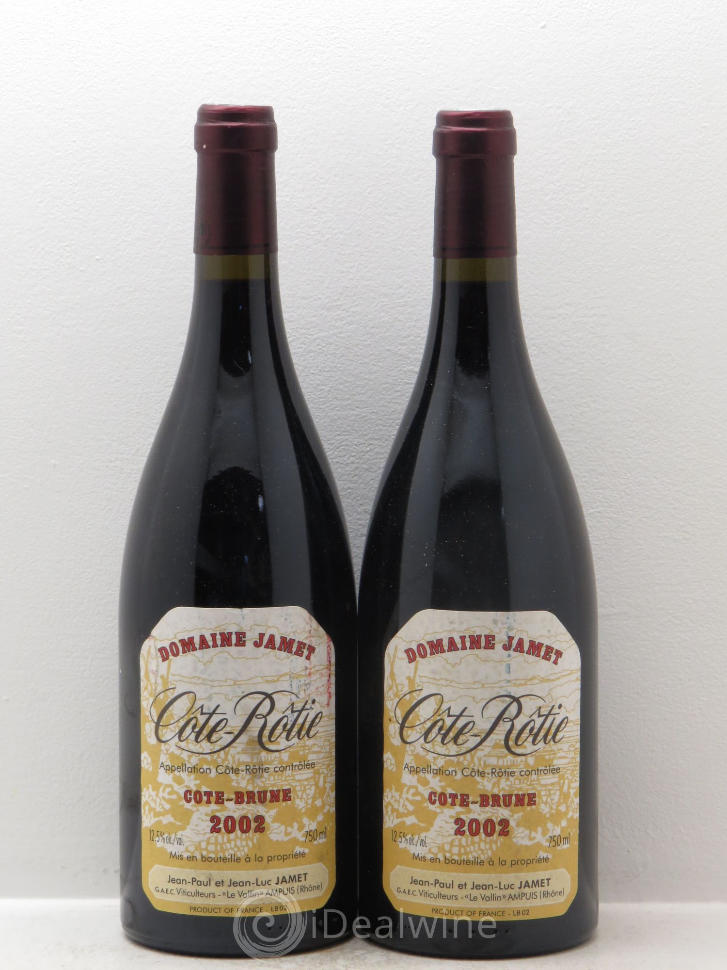 Côte-Rôtie Côte Brune Jamet (Domaine) 2002 - Lot de 2 bouteilles - 0