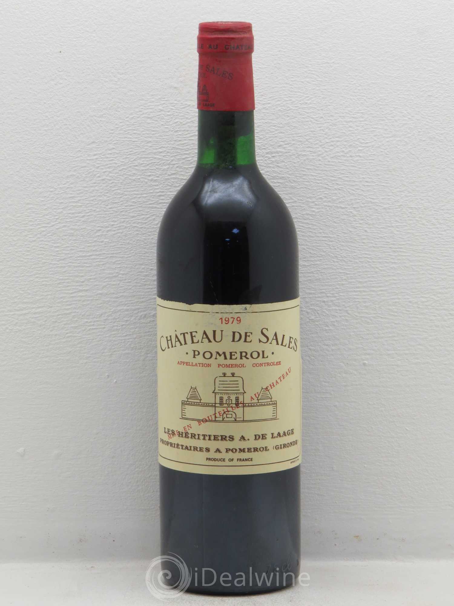 Château de Sales Pomerol (sans prix de réserve) 1979 - Posten von 1 Flasche - 0