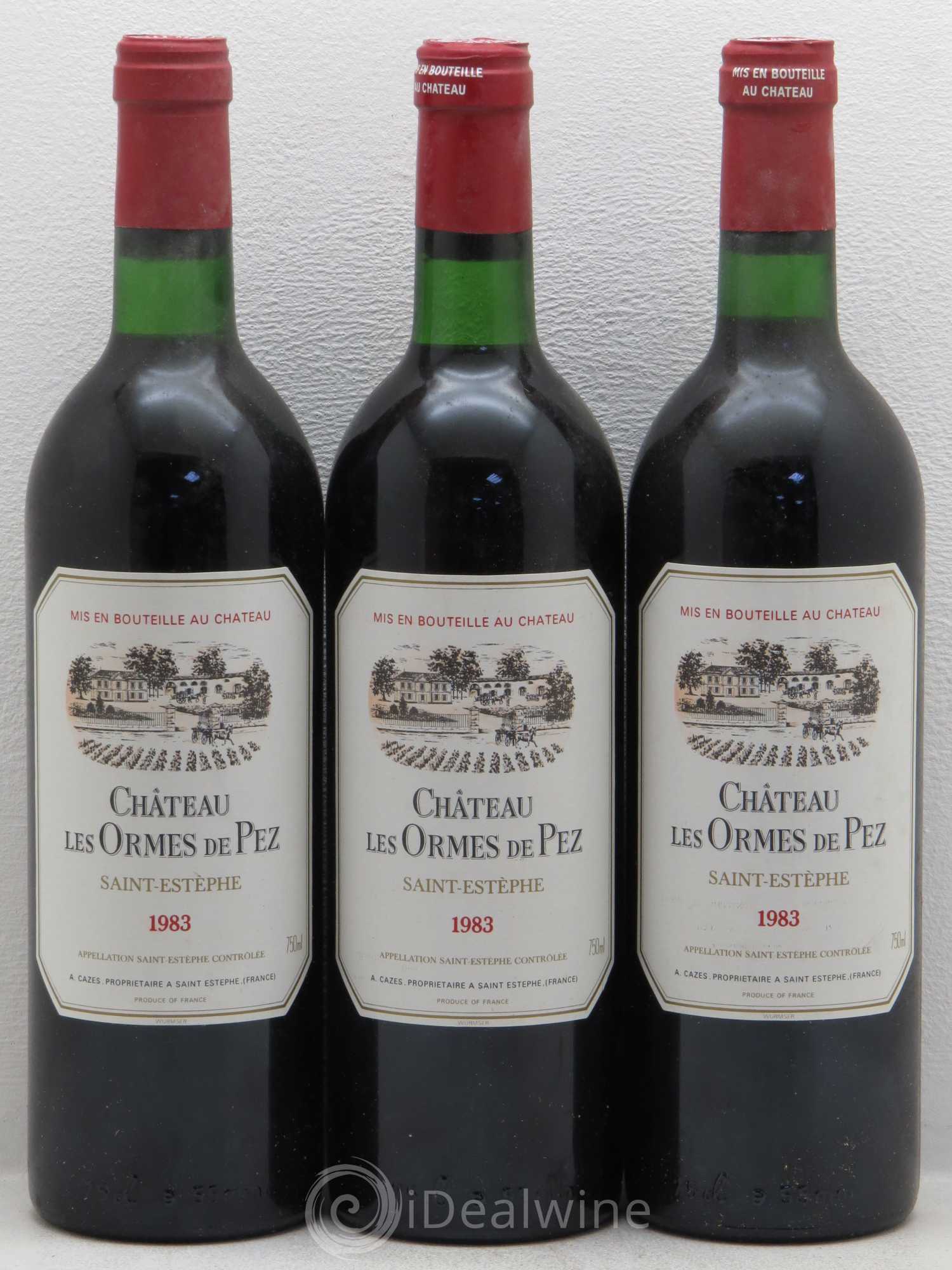 Château les Ormes de Pez (sans prix de réserve) 1983 - Lot de 3 bouteilles - 0