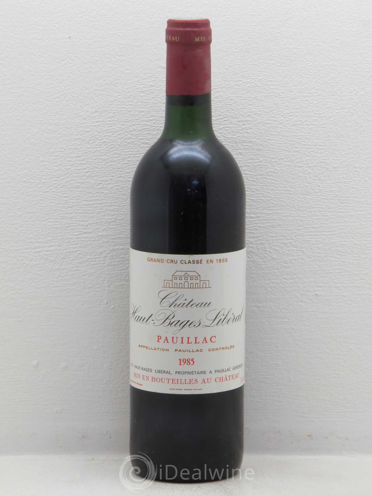 Château Haut Bages Libéral 5ème Grand Cru Classé (sans prix de réserve) 1985 - Lot de 1 bouteille - 0