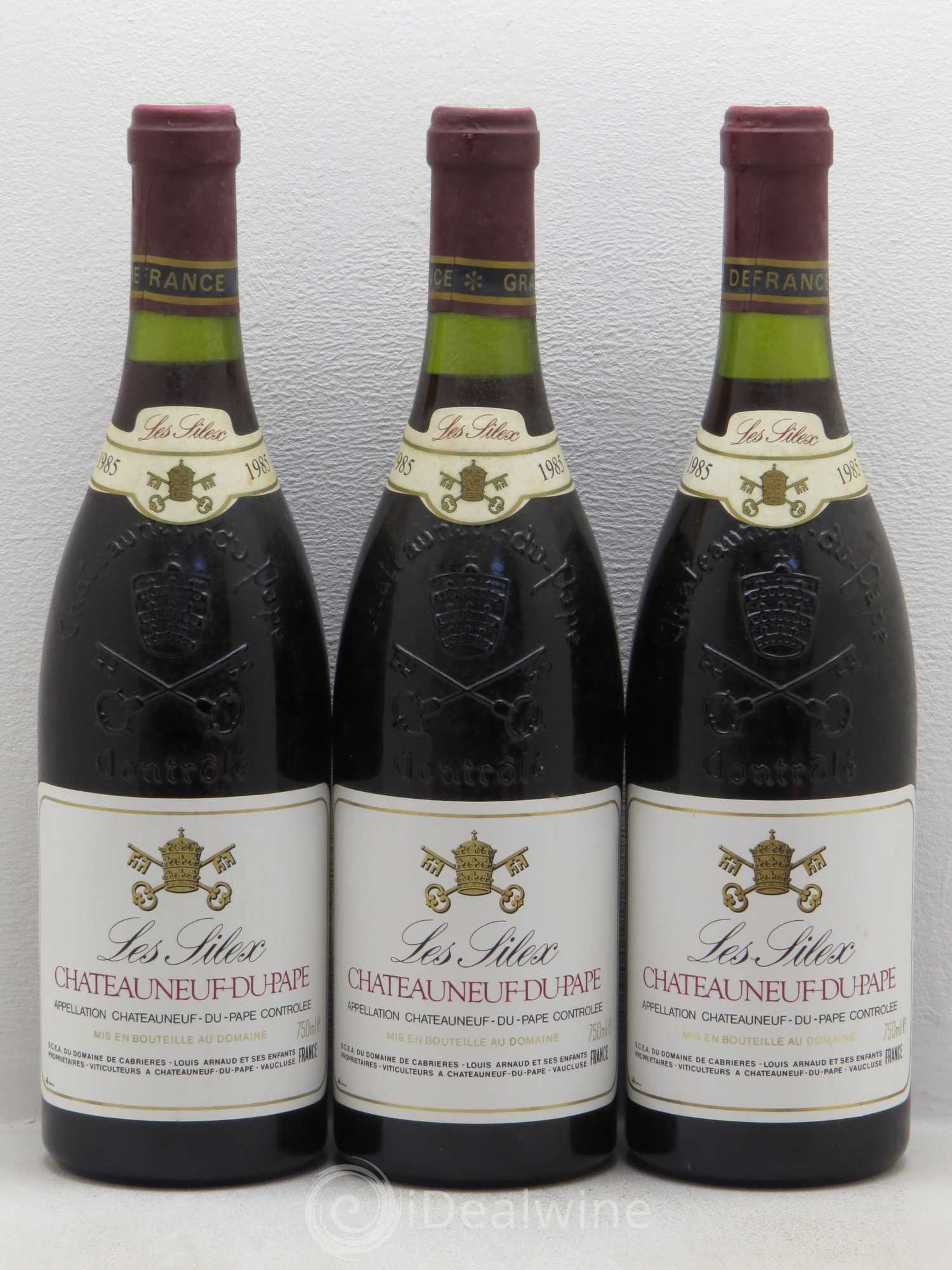 Châteauneuf-du-Pape Cabrières Cuvée Les Silex (sans prix de réserve) 1985 - Posten von 3 Flaschen - 0