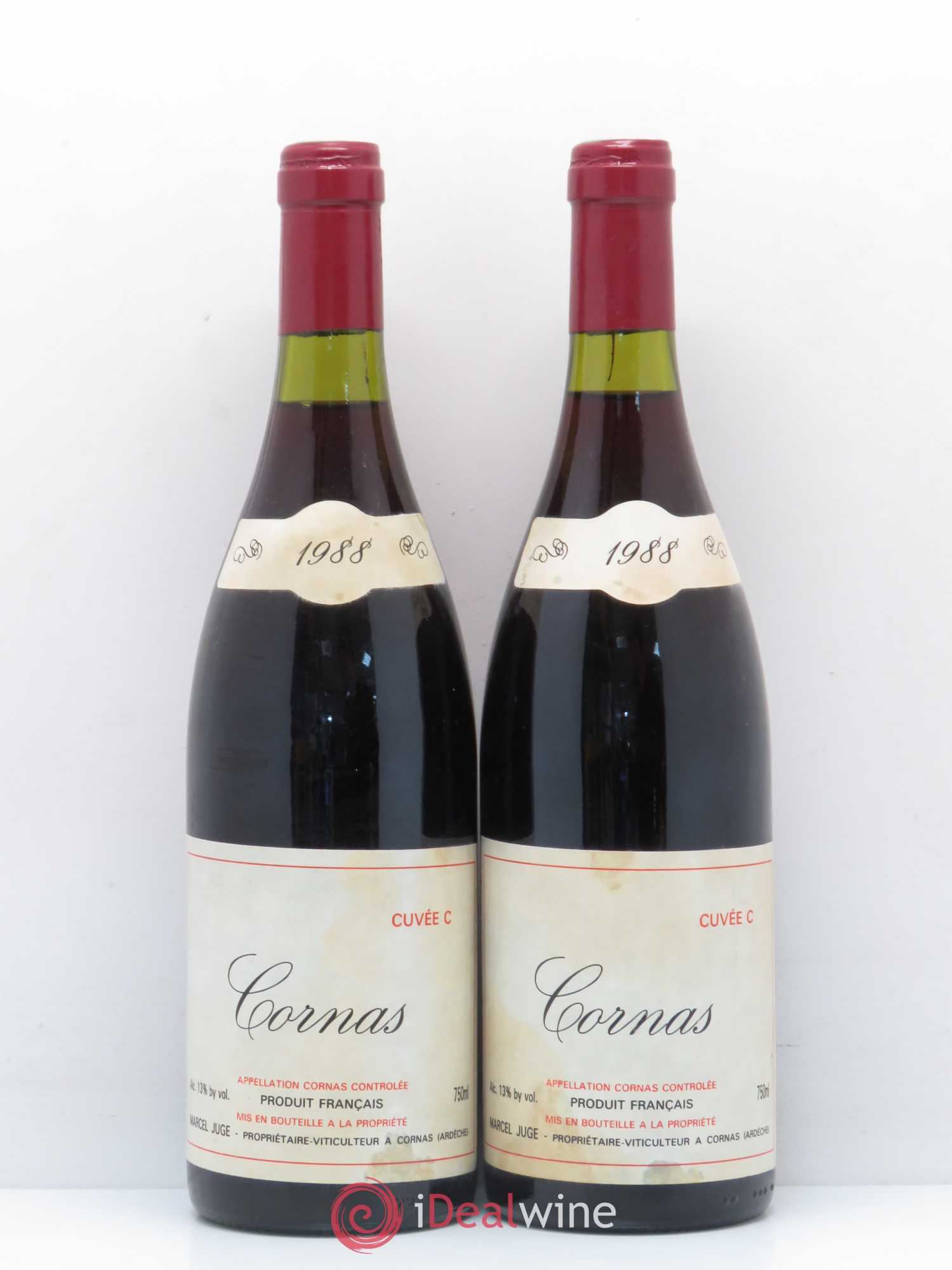 Cornas Marcel Juge cuvée C 1988 - Posten von 2 Flaschen - 0