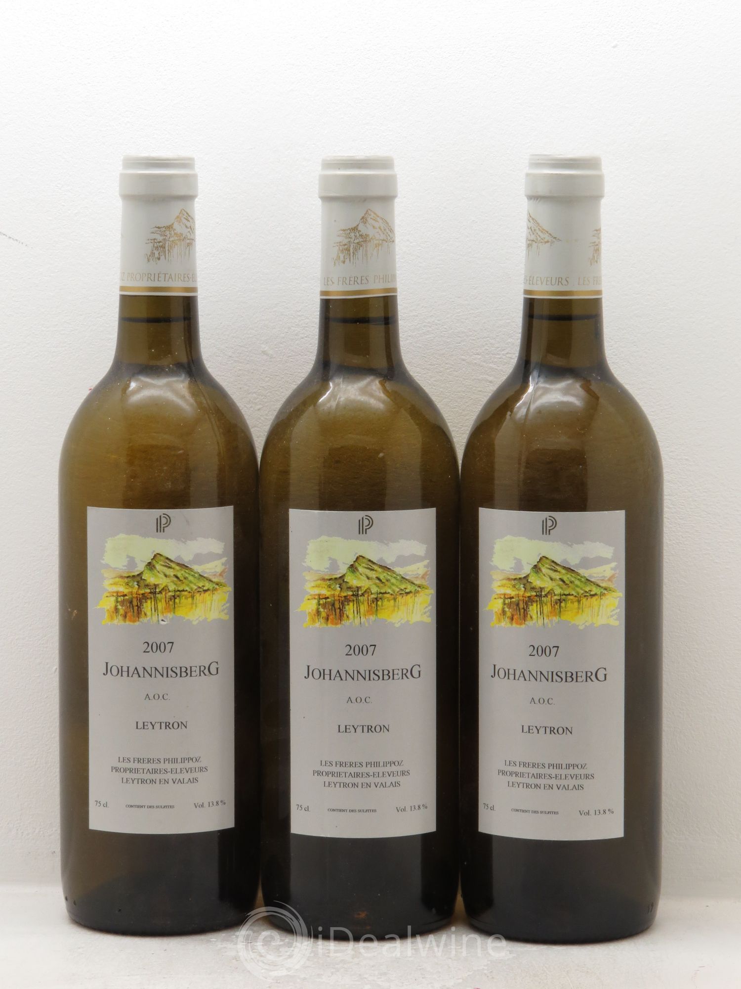 Vins Etrangers Suisse Vaud Johannisberg Domaine Philippoz (sans prix de réserve) 2007 - Lotto di 3 bottiglie - 0