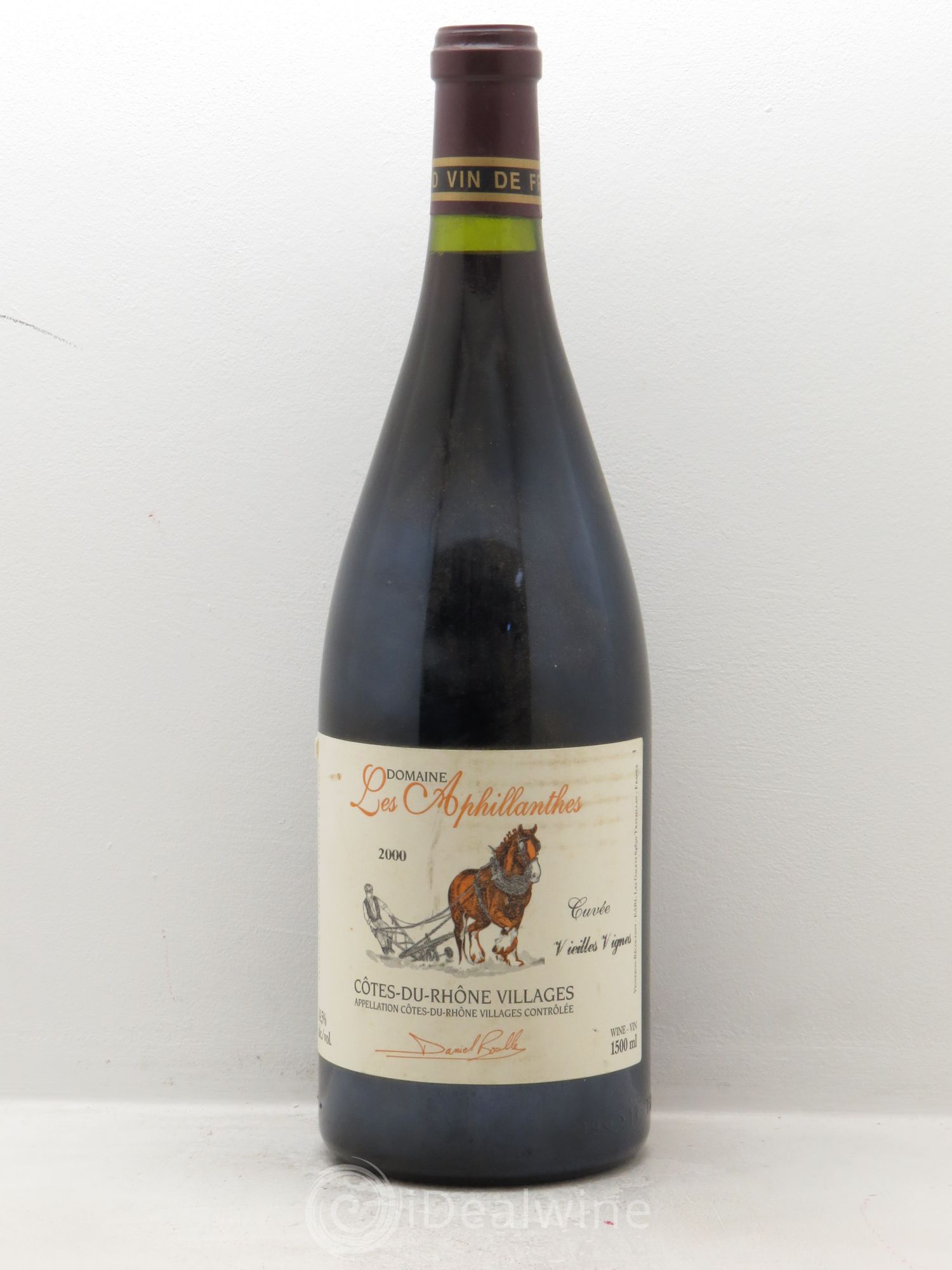 Côtes-du-Rhône Vieilles Vignes Domaine des Apillantes (sans prix de réserve) 2000 - Posten von 1 Magnum - 0