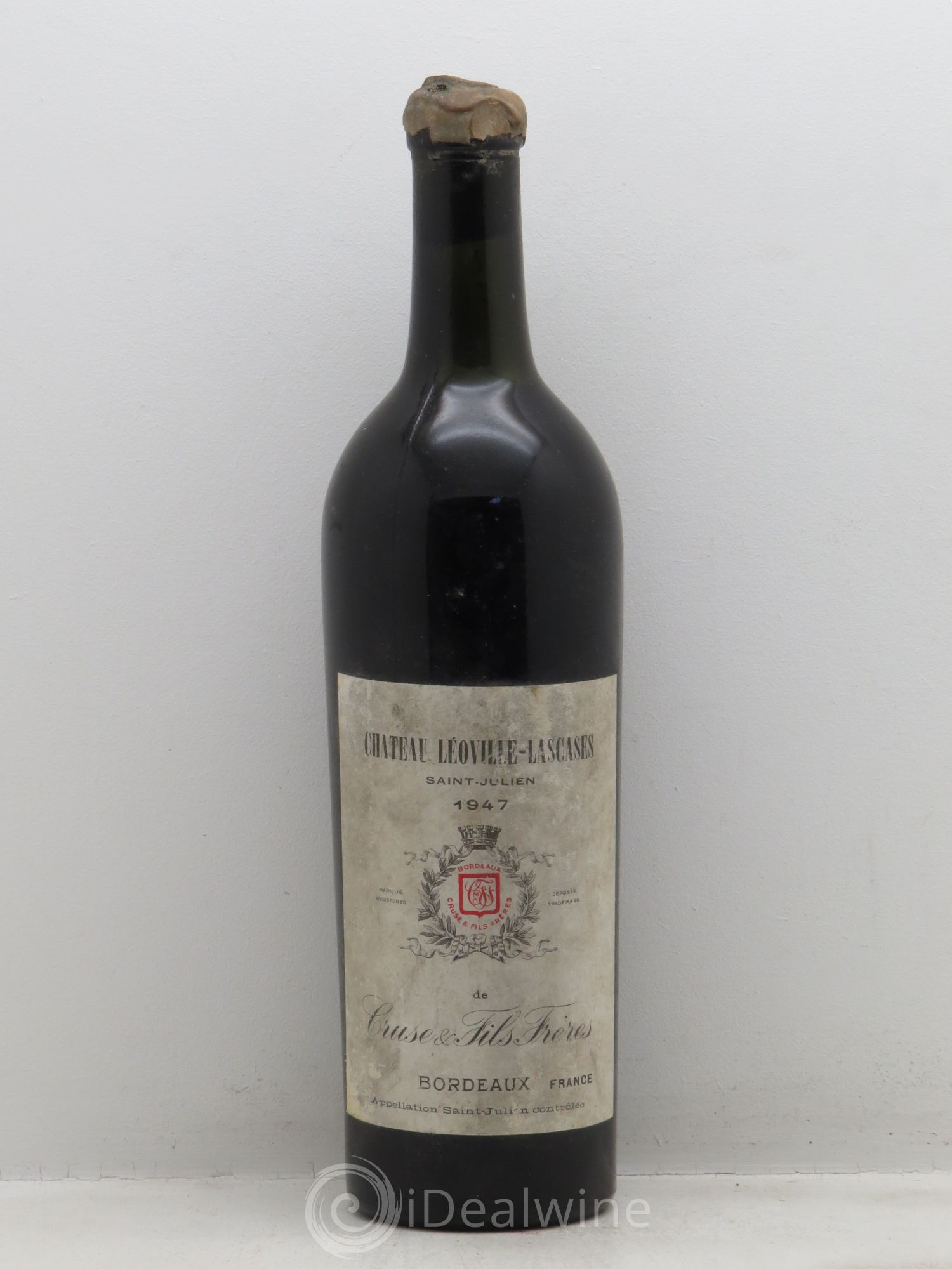 Château Léoville Las Cases 2ème Grand Cru Classé Mise Cruse 1947 - Lot de 1 bouteille - 0