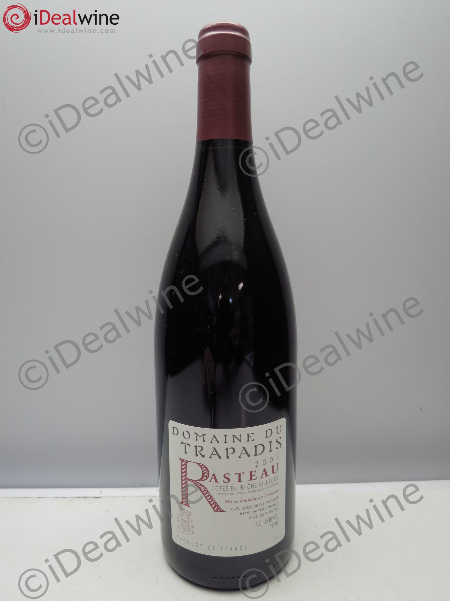 Côtes-du-Rhône Rasteau, Domaine Trapadis 2005 - Lot de 1 bouteille - 0