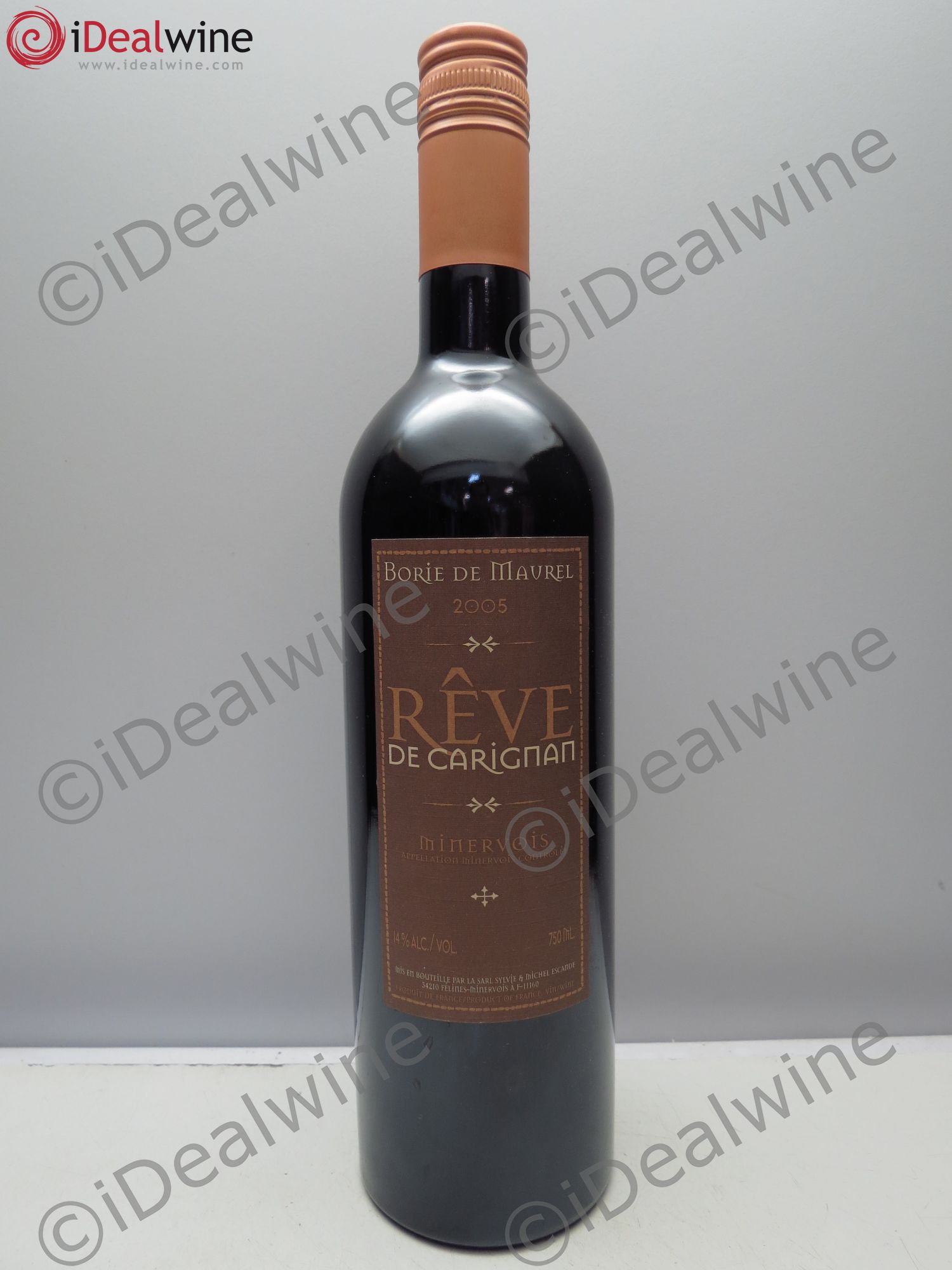 Minervois Domaine Borie de Maurel. Rêve de Carignan 2005 - Posten von 1 Flasche - 0