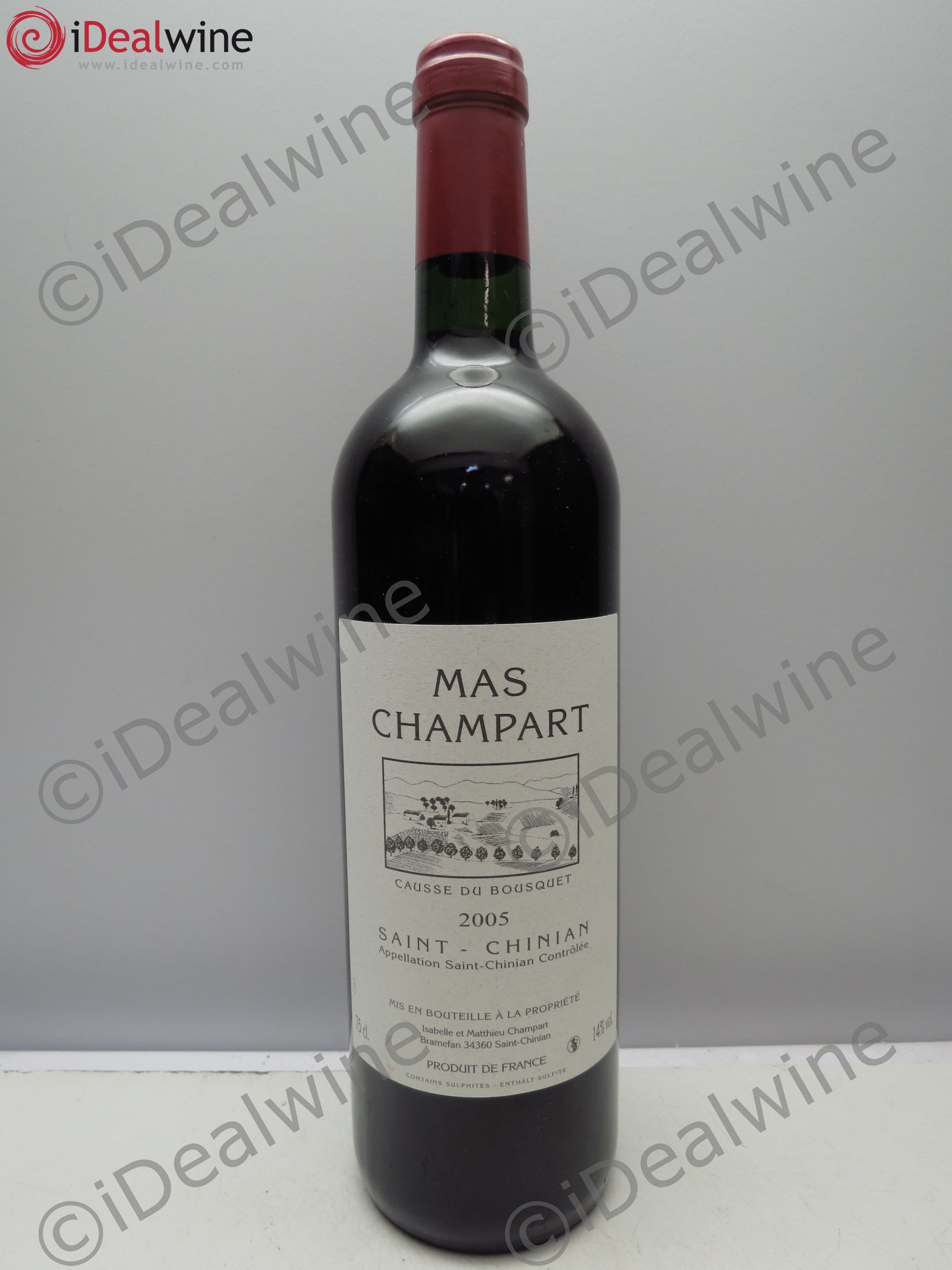 Saint-Chinian Mas Champart Causse du Bousquet Isabelle et Mathieu Champart 2005 - Lot de 1 bouteille - 0