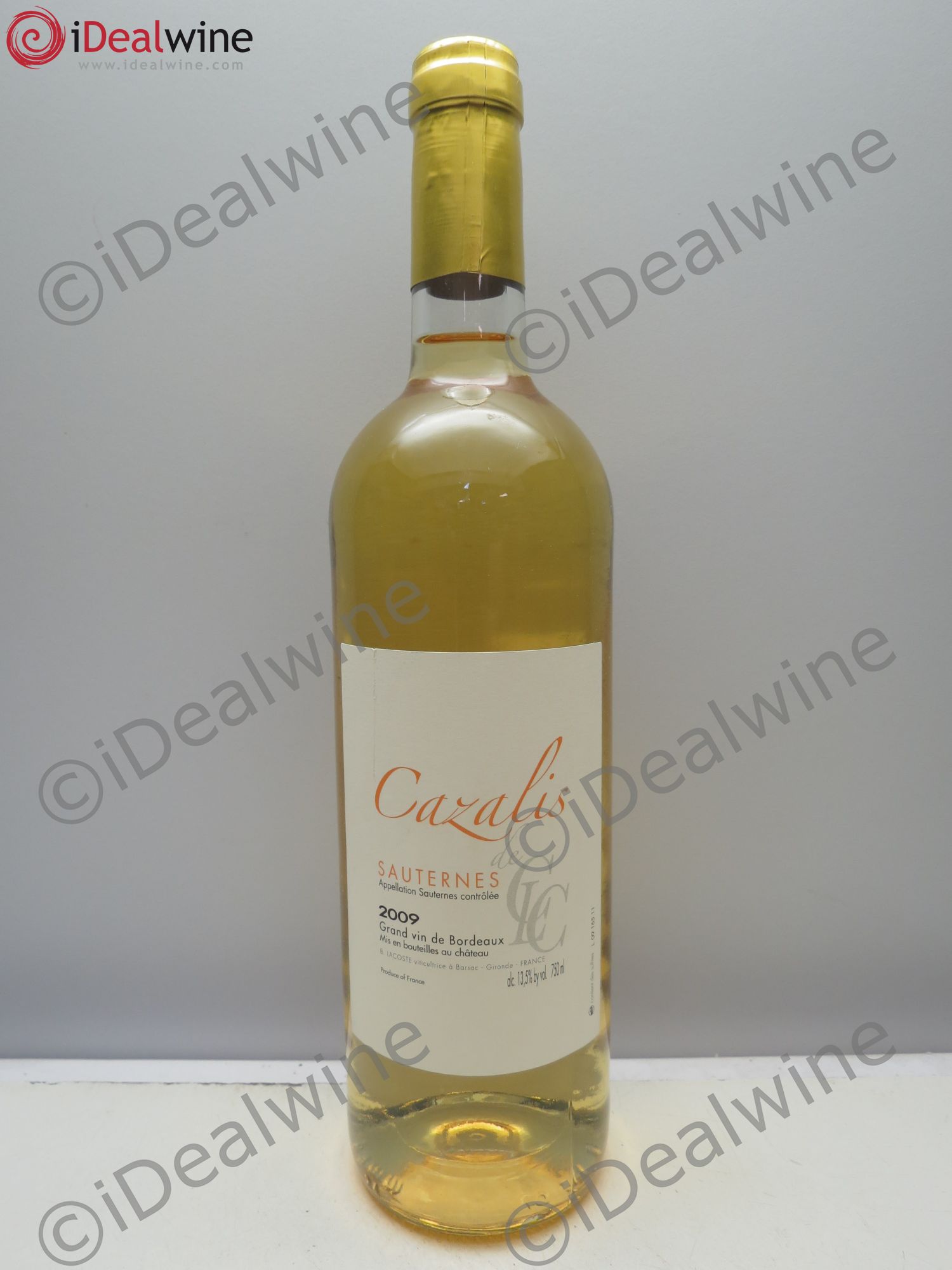 Sauternes Cazalis de la Clotte Cazalis 2009 - Posten von 1 Flasche - 0