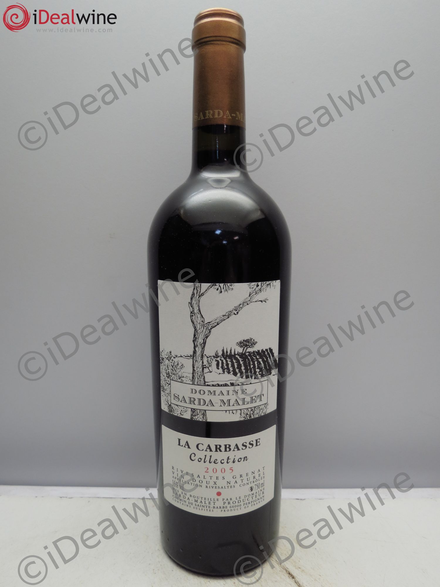 Rivesaltes Grenat Domaine Sardat Malet La Carbasse Collection 2005 - Lot of 1 bottle - 0