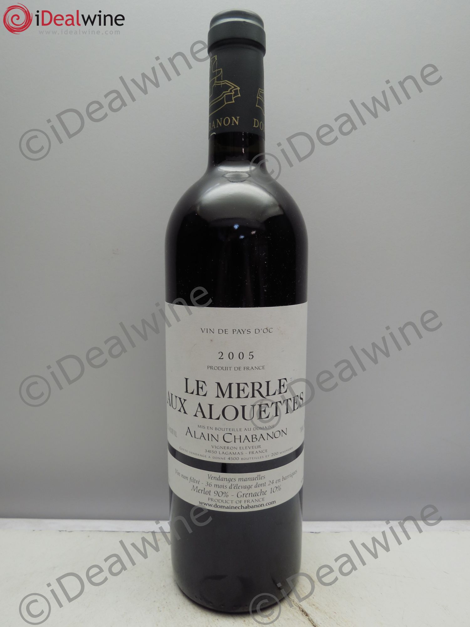 Pays d'Oc Domaine Alain Chabanon Le Merle aux Alouettes 2005 - Posten von 1 Flasche - 0