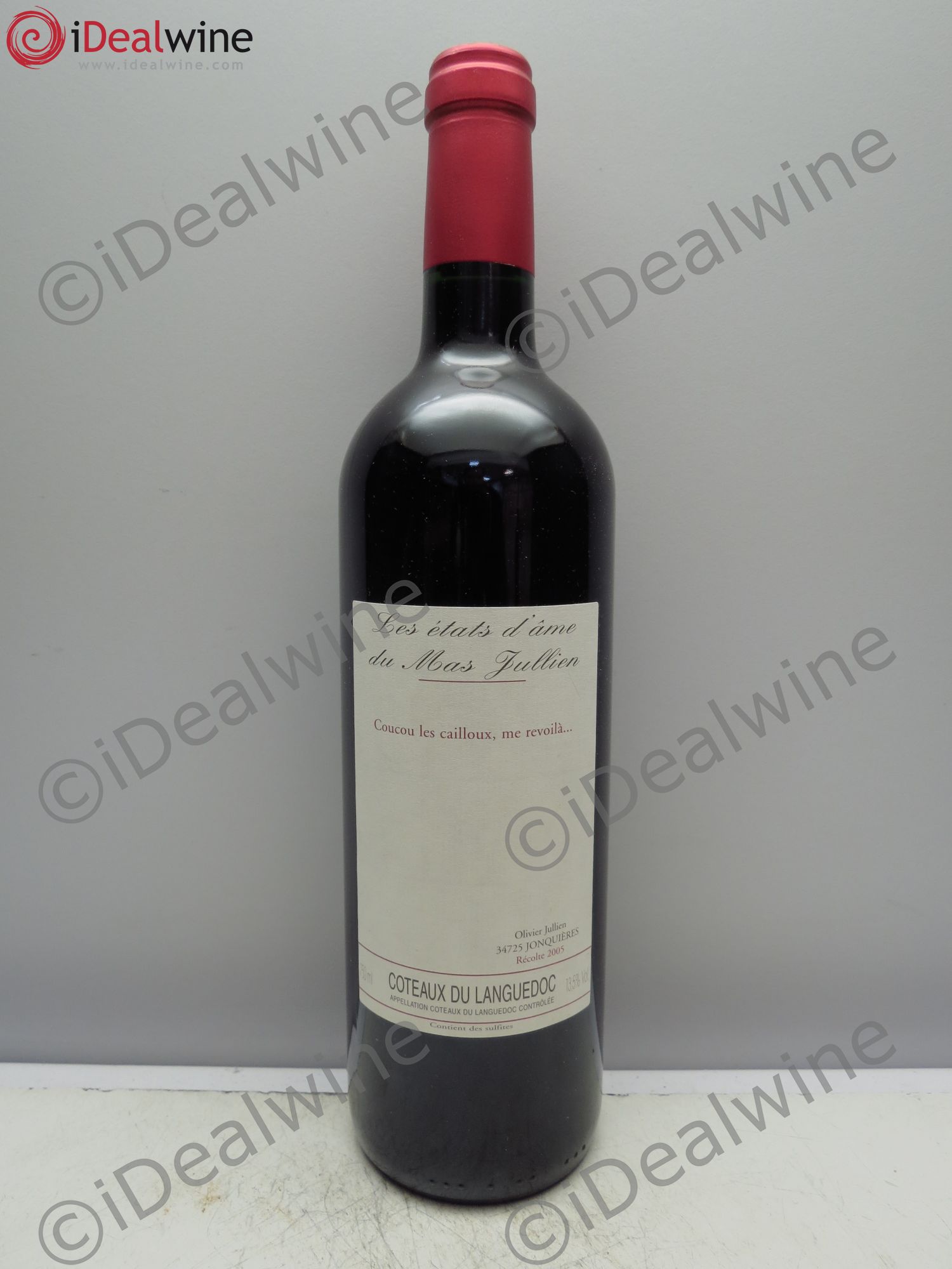 Terrasses du Larzac Mas Jullien Les Etats d'Ame du Mas Jullien Olivier Jullien 2005 - Lot de 1 bouteille - 0