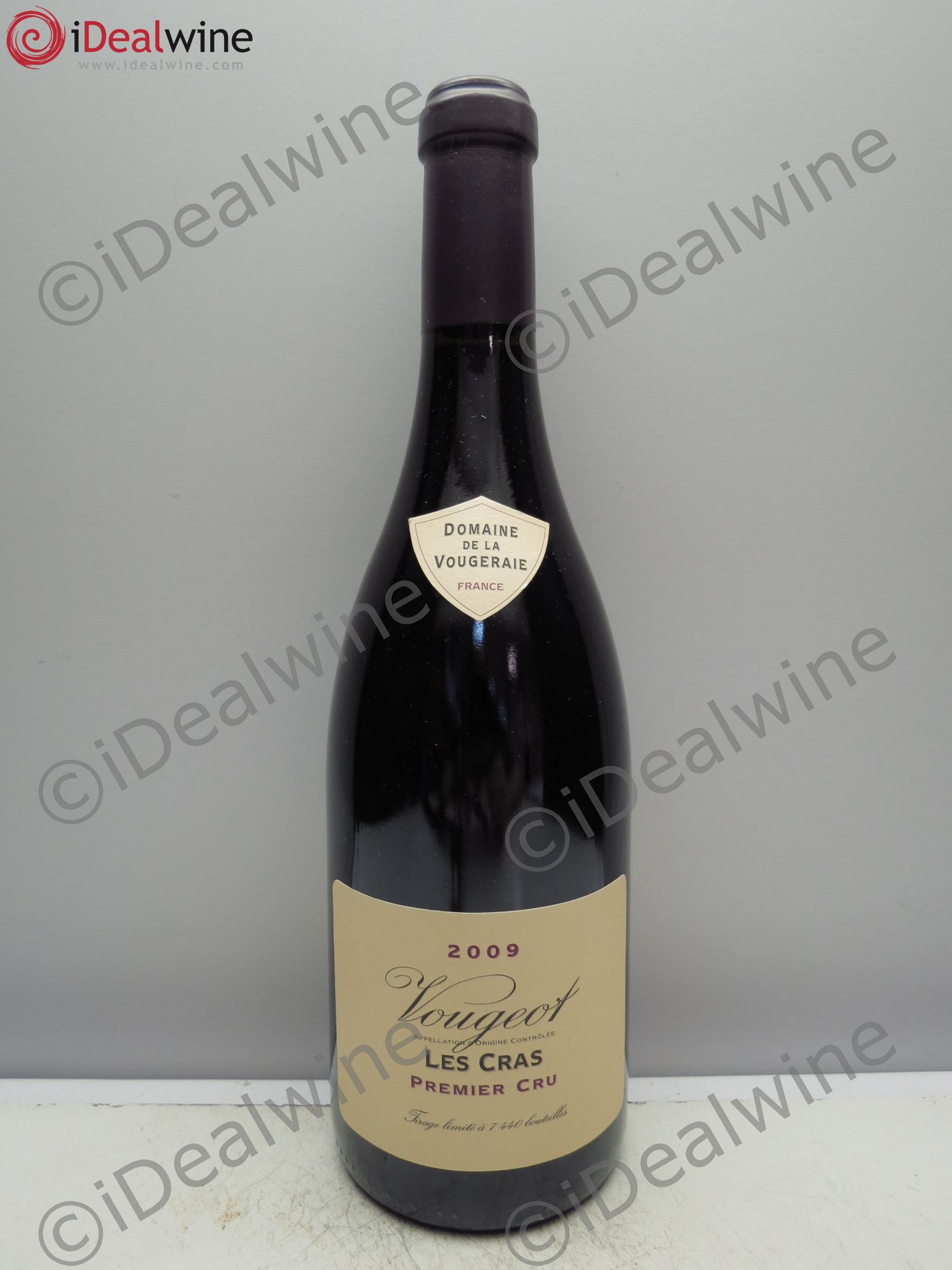 Vougeot 1er Cru les Cras Domaine la Vougeraie 2009 - Posten von 1 Flasche - 0