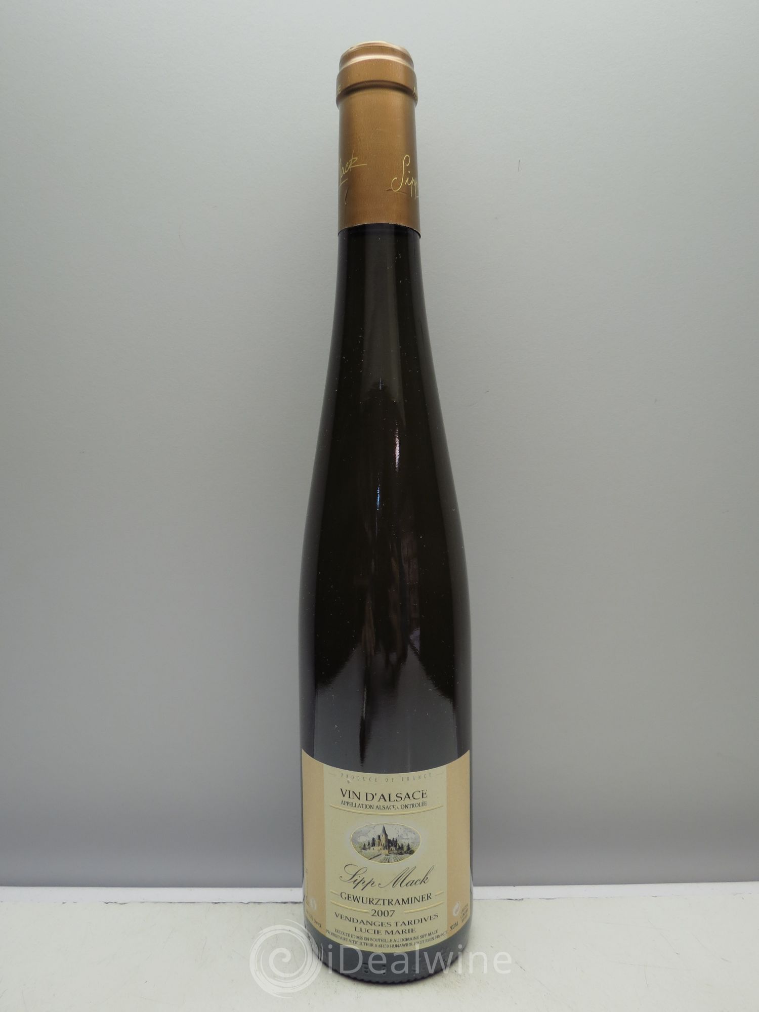 Gewurztraminer Vendanges Tardives Domaine Sipp Mack Lucie-Marie (50cl) 2007 - Posten von 1 Flasche - 0