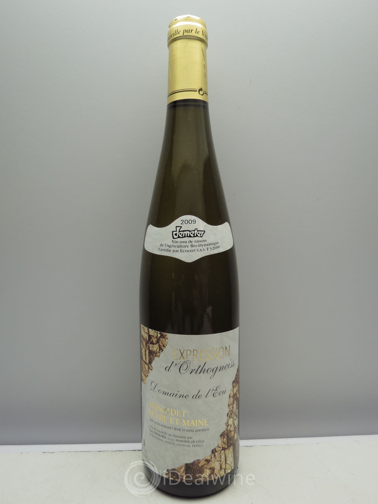 Muscadet Muscadet Sèvres et Maine Domaine de l'Ecu Expression d'Orthogneiss 2009 - Posten von 1 Flasche - 0
