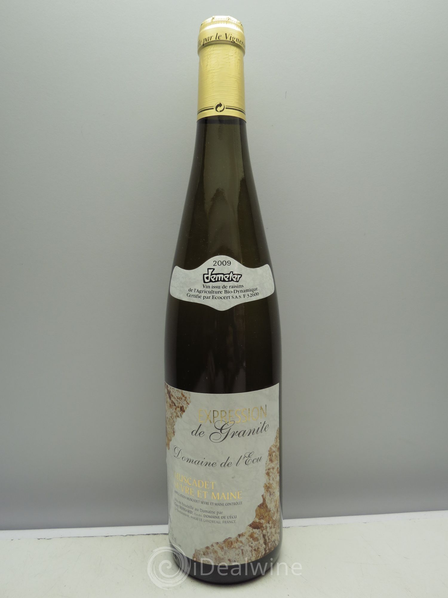 Muscadet Muscadet Sèvres et Maine Domaine de l'Ecu Expression de Granite 2009 - Posten von 1 Flasche - 0
