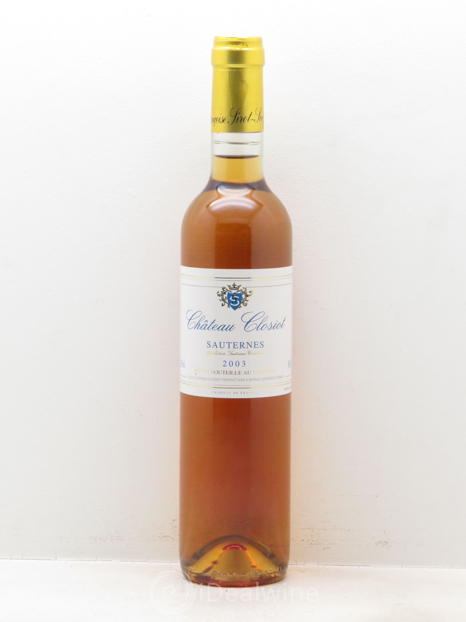 Sauternes Château Cloisot (50cl) 2003 - Posten von 1 Flasche - 0