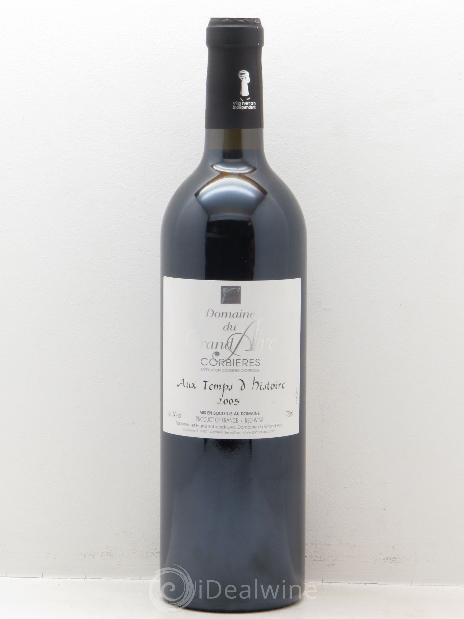 Corbières Domaine du Grand Arc aux Temps d'Histoire (sans prix de réserve - no reserve) 2005 - Posten von 1 Flasche - 0