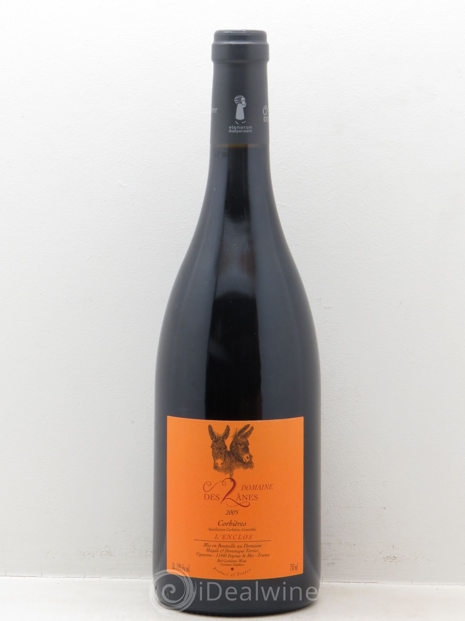 Corbières Domaine les 2 Anes l'Enclos 2005 - Posten von 1 Flasche - 0