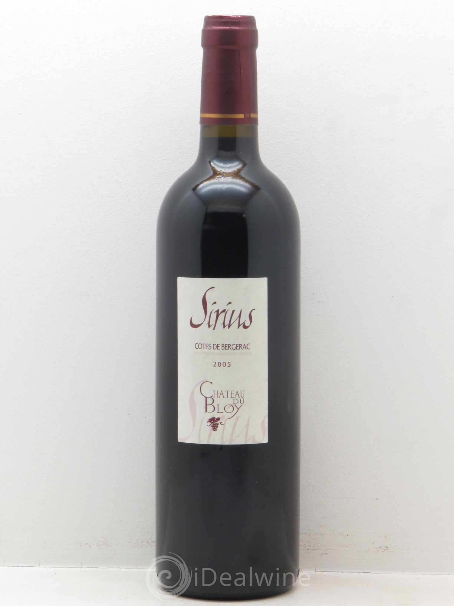 Côtes de Bergerac Château du Bloy Sirus (sans prix de réserve - no reserve) 2005 - Posten von 1 Flasche - 0